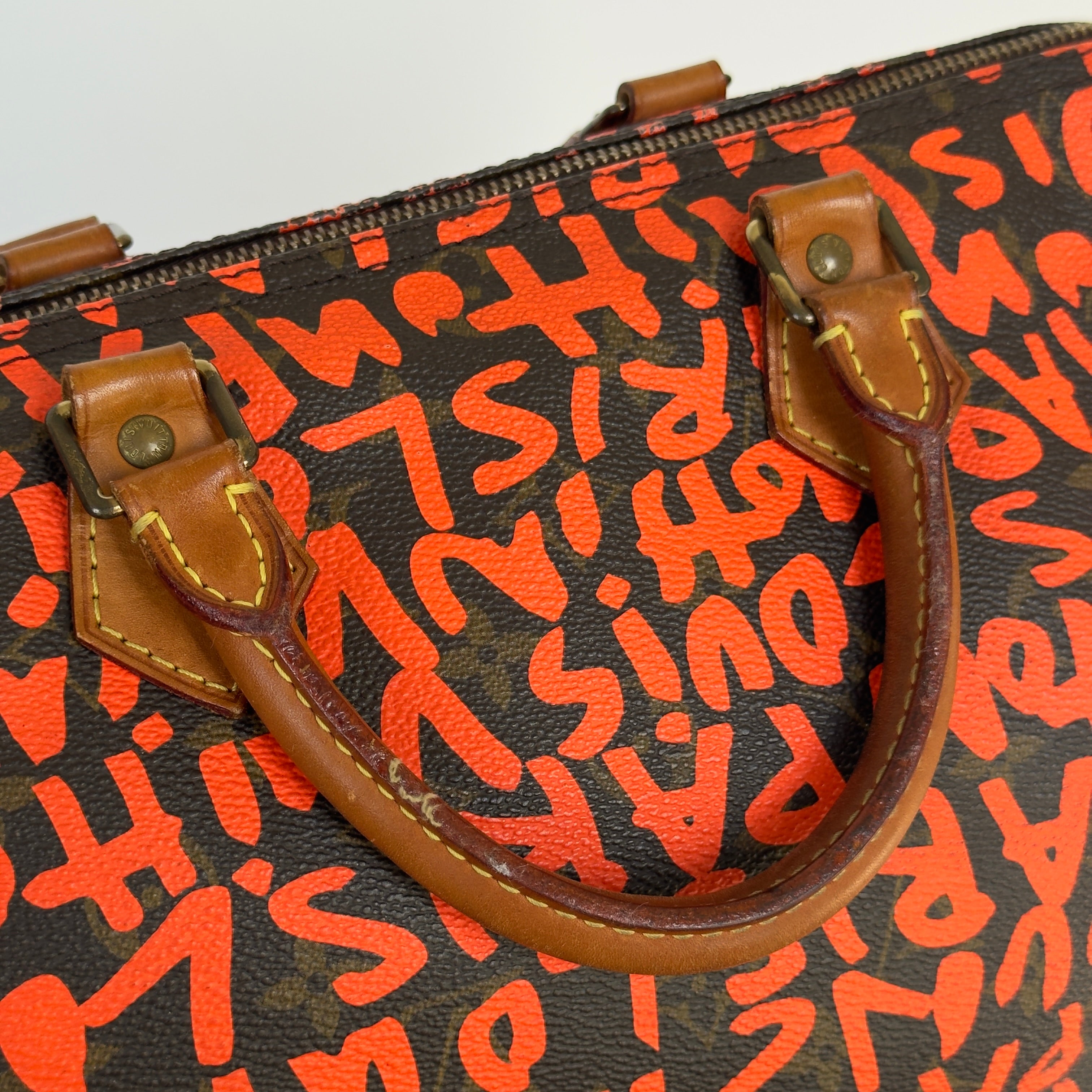 Louis Vuitton Stephen Sprouse Orange Graffiti Speedy 30 - Queen May
