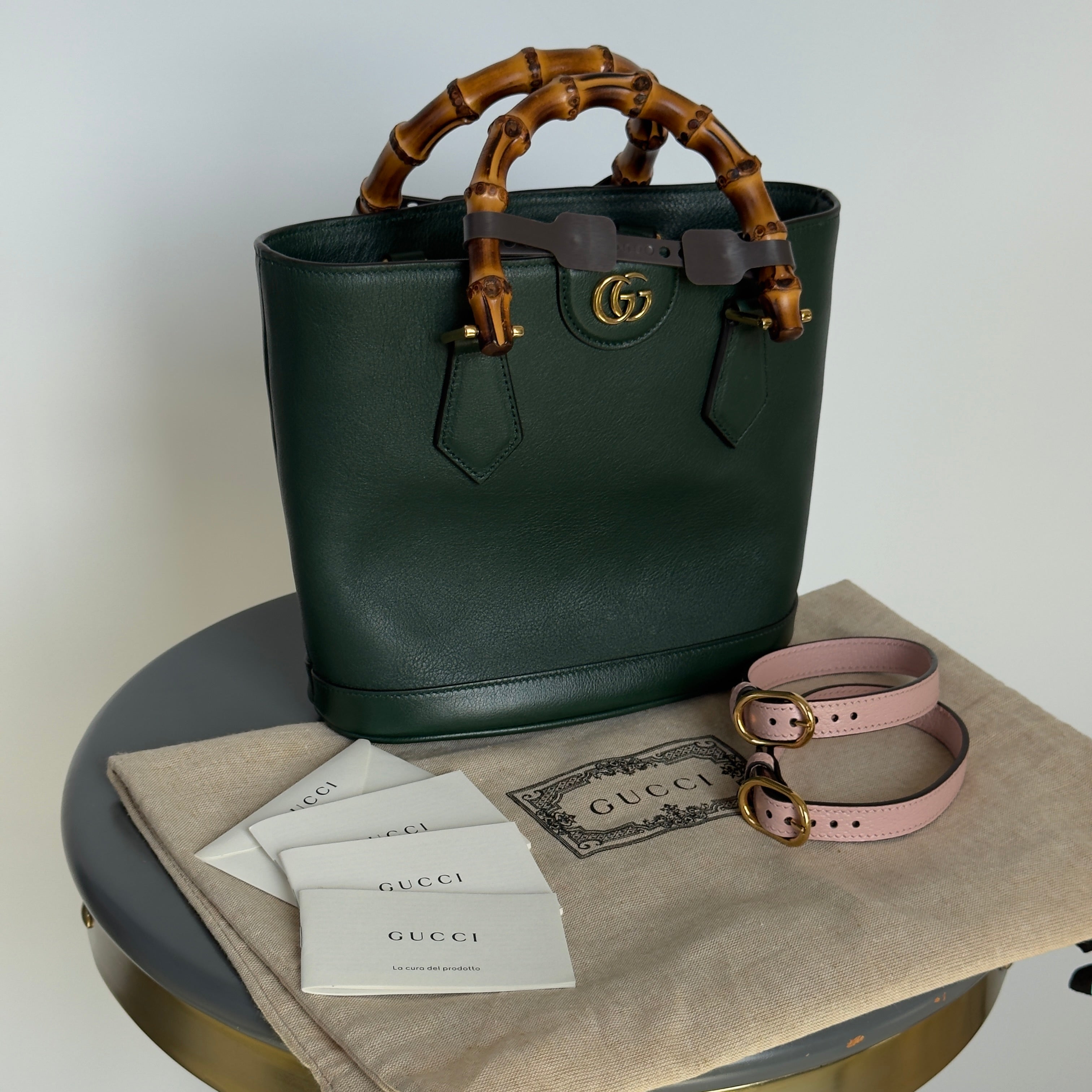 Gucci Diana Leather Tote Bag - Queen May