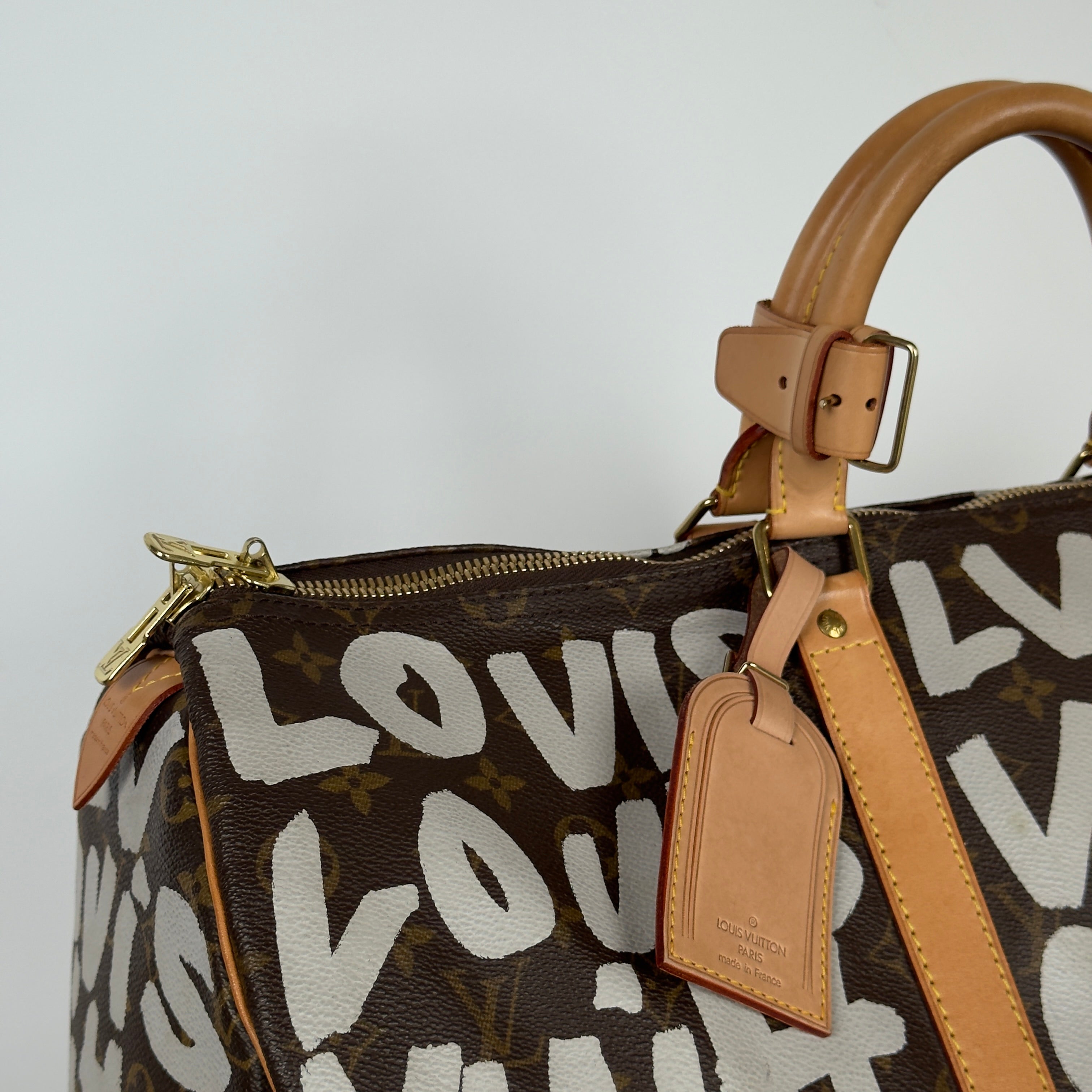 Louis Vuitton Monogram Canvas Keepall Stephen Sprouse Graffiti 50 White - Queen May