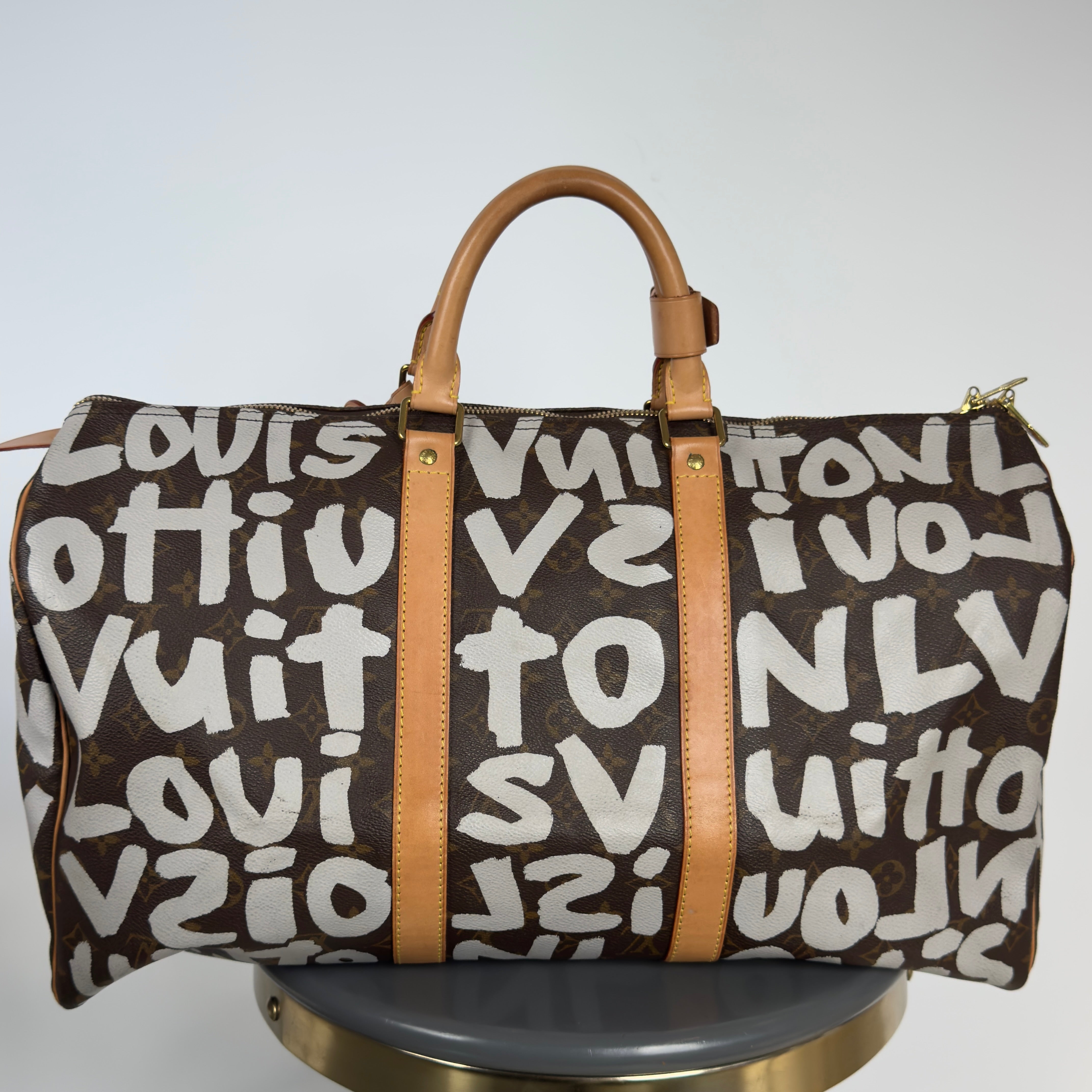 Louis Vuitton Monogram Canvas Keepall Stephen Sprouse Graffiti 50 White - Queen May