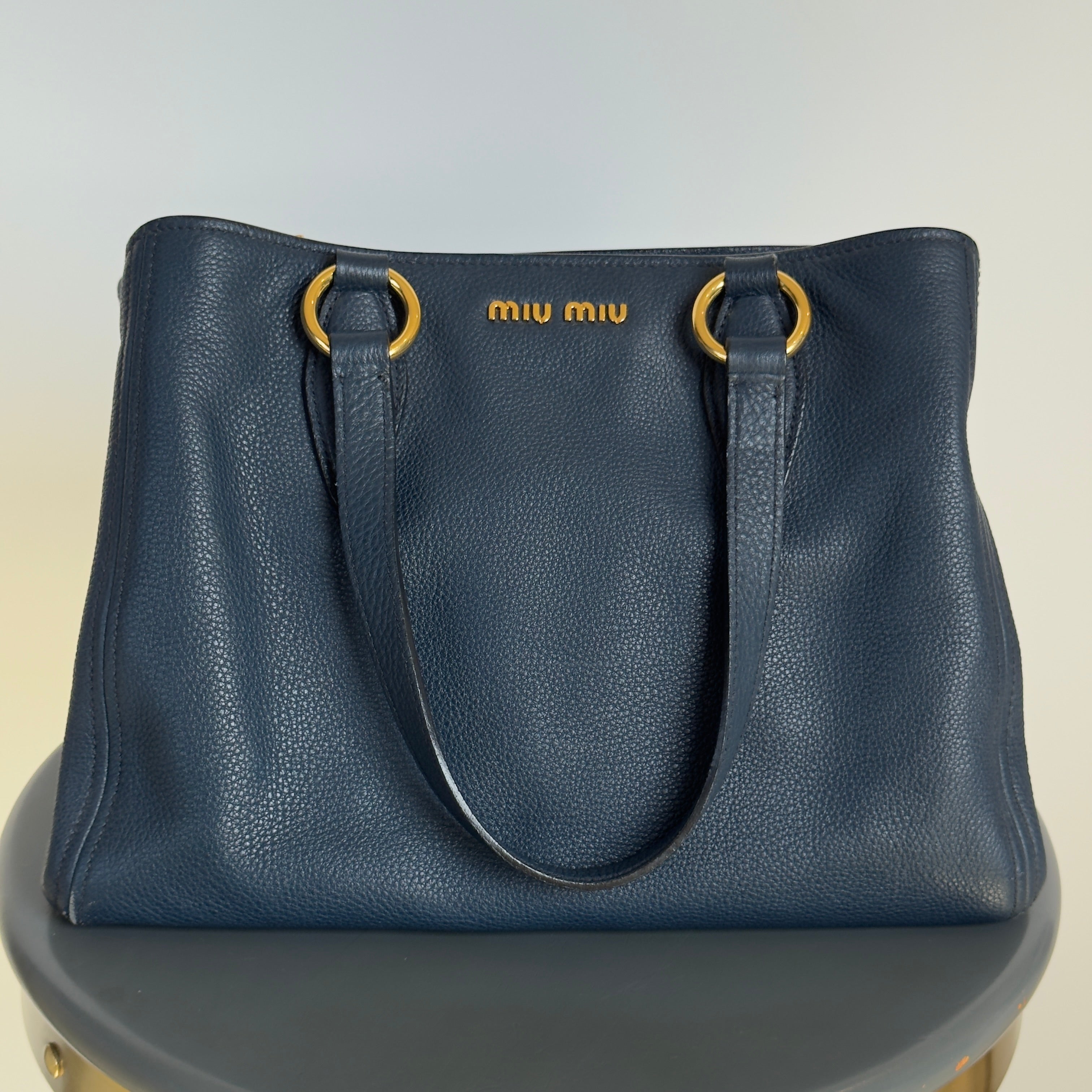 Miu Miu Vitello Caribu Tote - Queen May