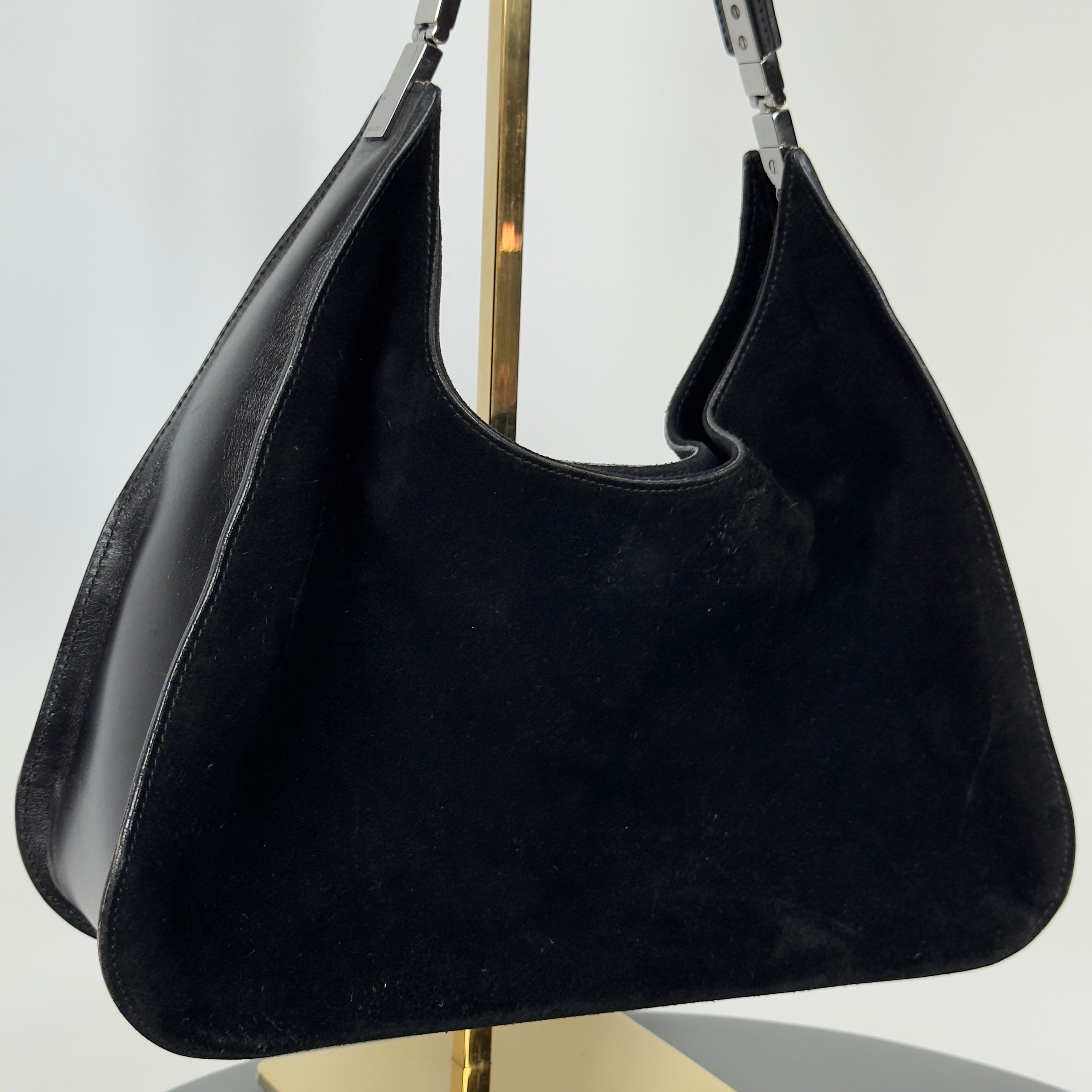 Gucci Black Suede Hobo - Queen May