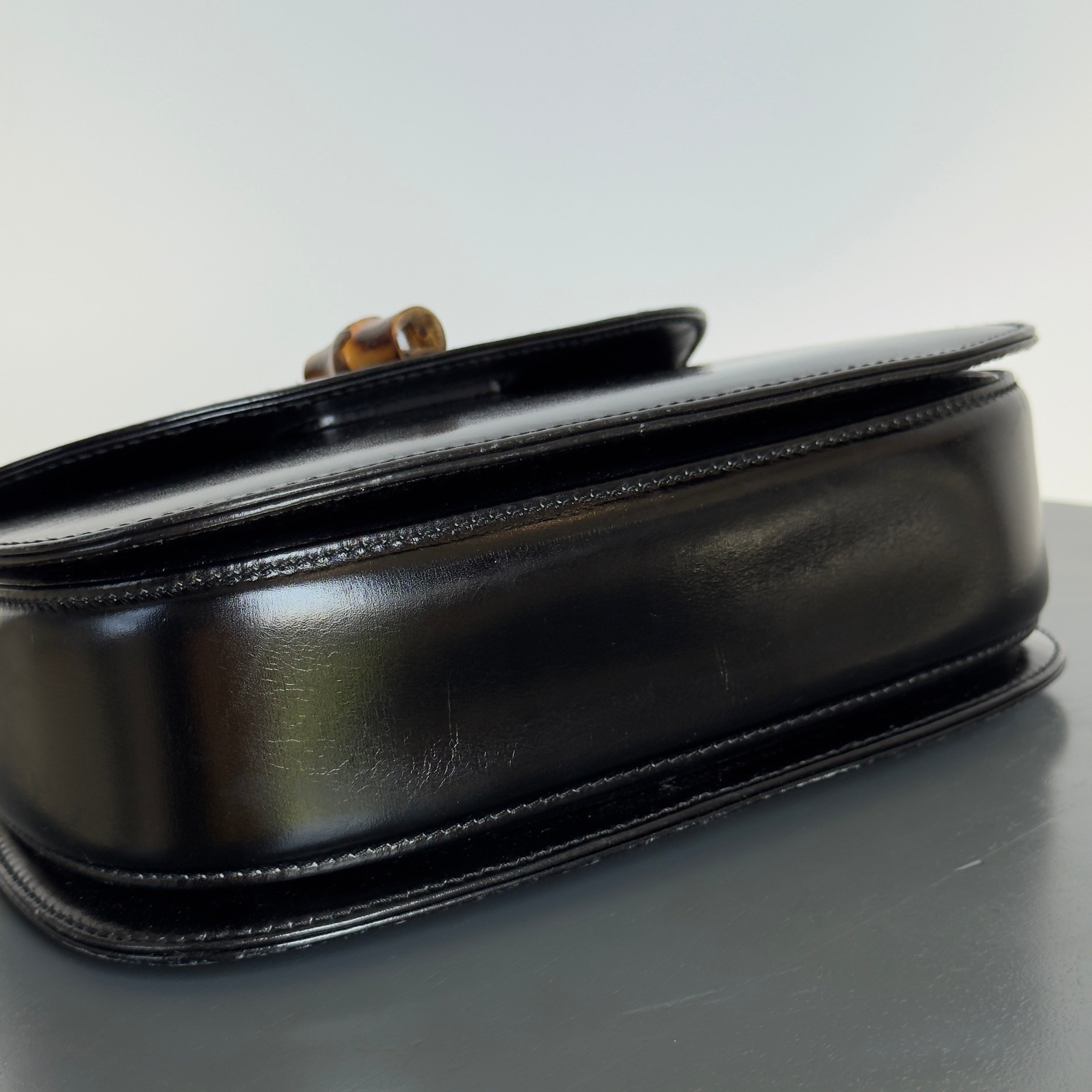 Vintage Gucci Bamboo Top Handle With Mirror - Queen May