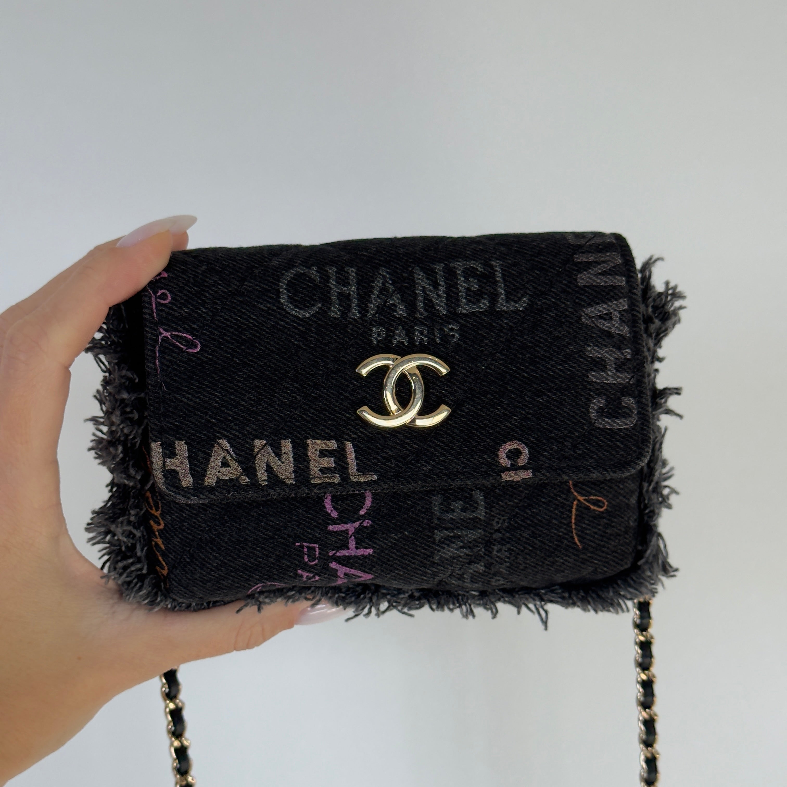 Chanel SS 22P Mini Mood Printed Crossbody Bag - Queen May