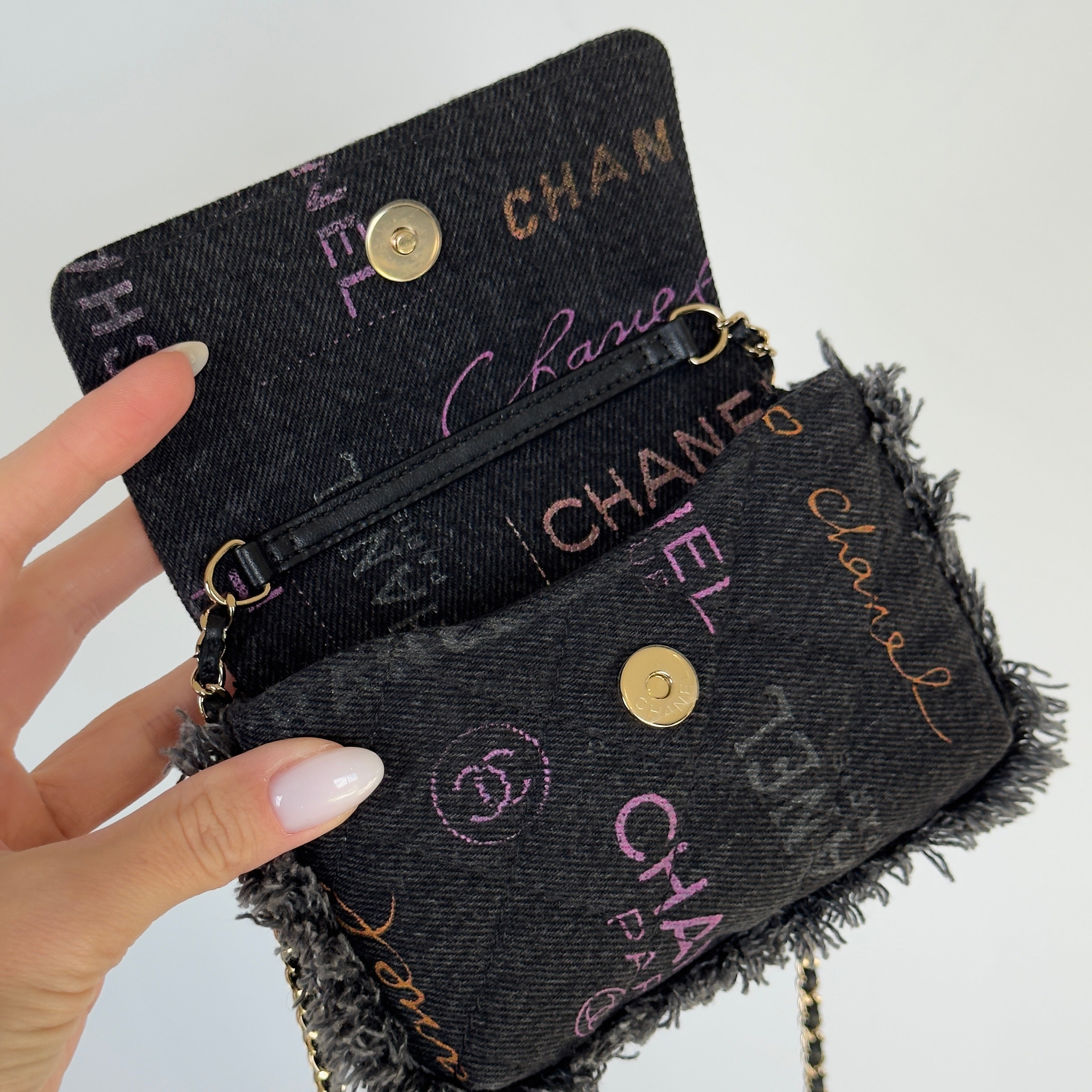 Chanel SS 22P Mini Mood Printed Crossbody Bag - Queen May