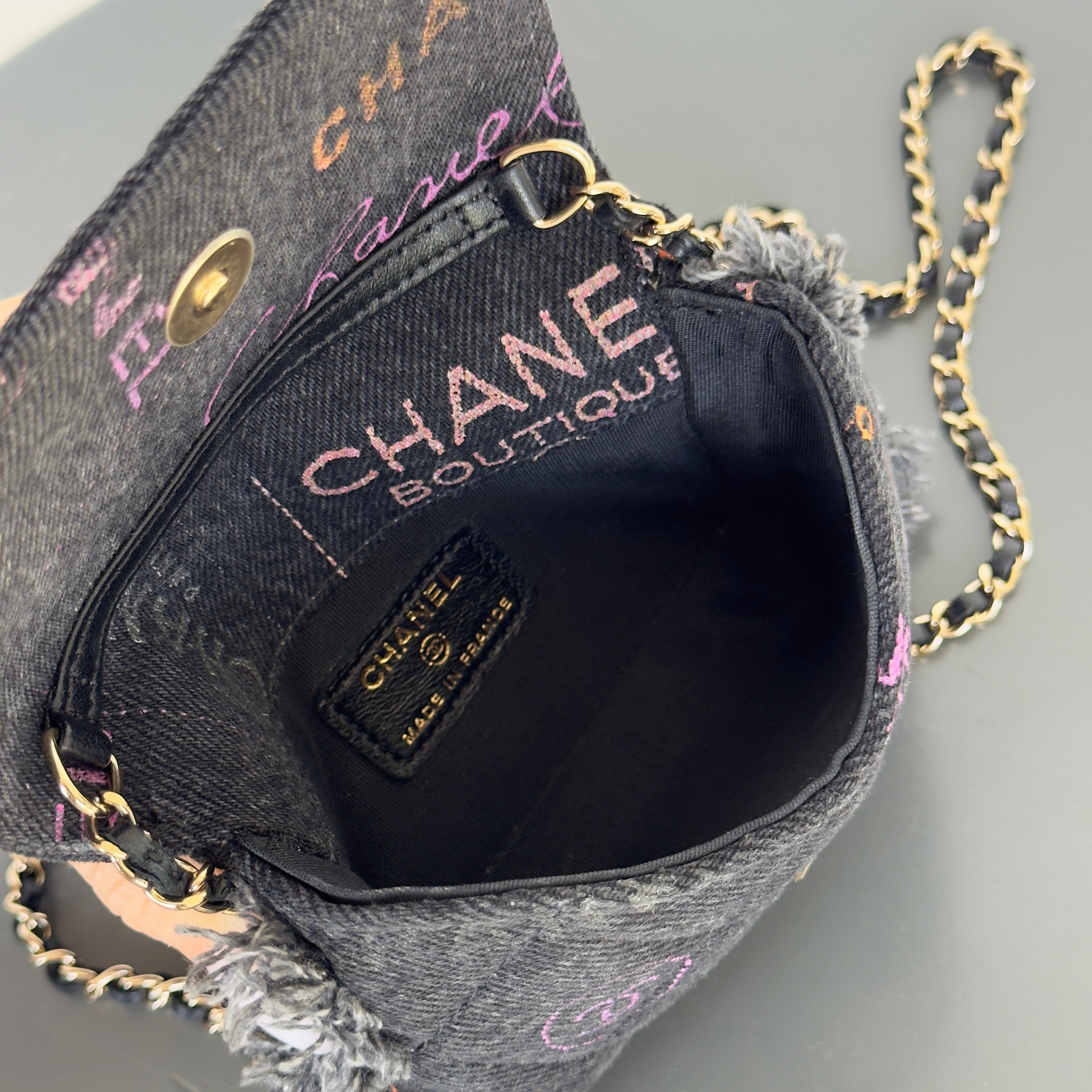 Chanel SS 22P Mini Mood Printed Crossbody Bag - Queen May