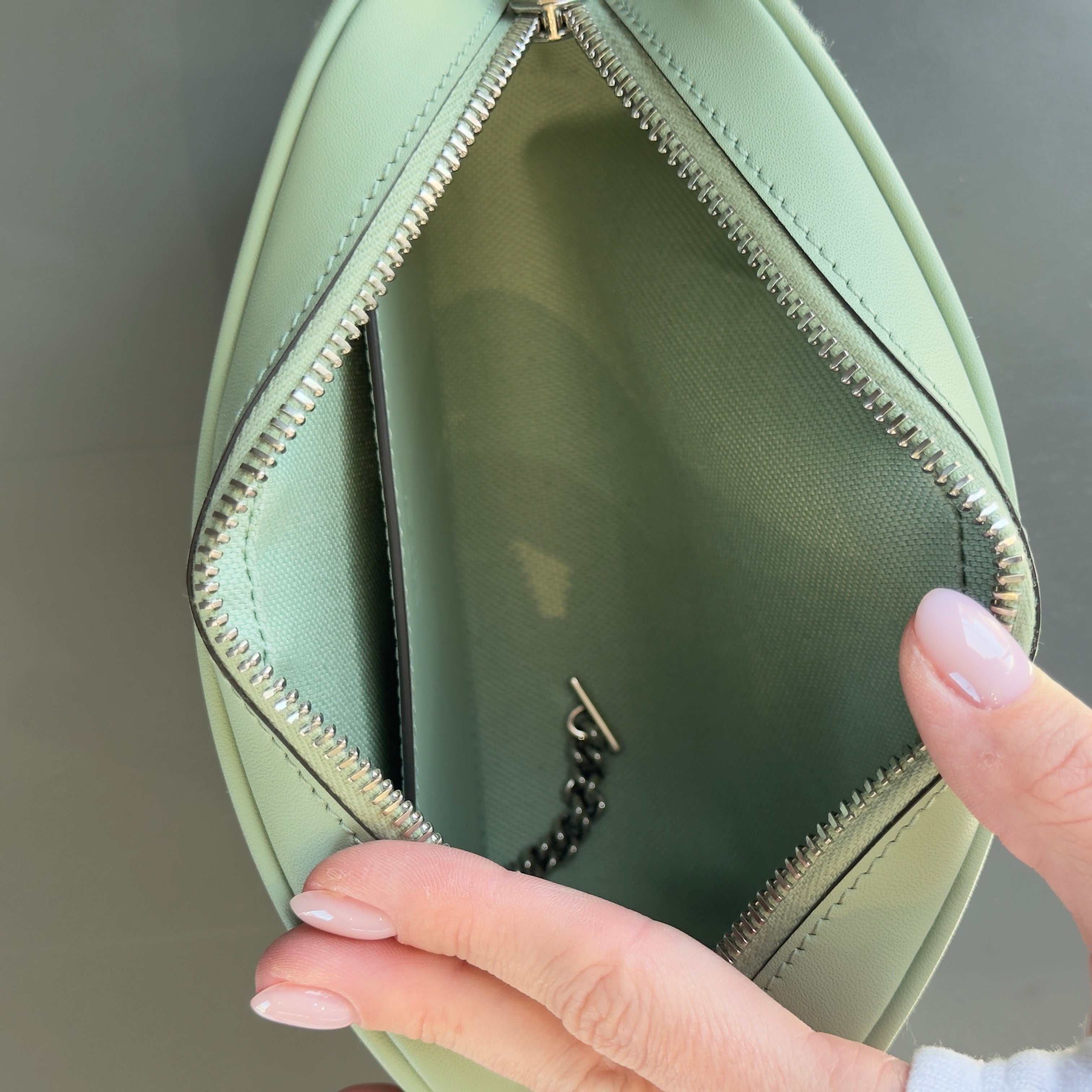 Gucci Ophidia Mini Bag in Pale Green Denim - Queen May