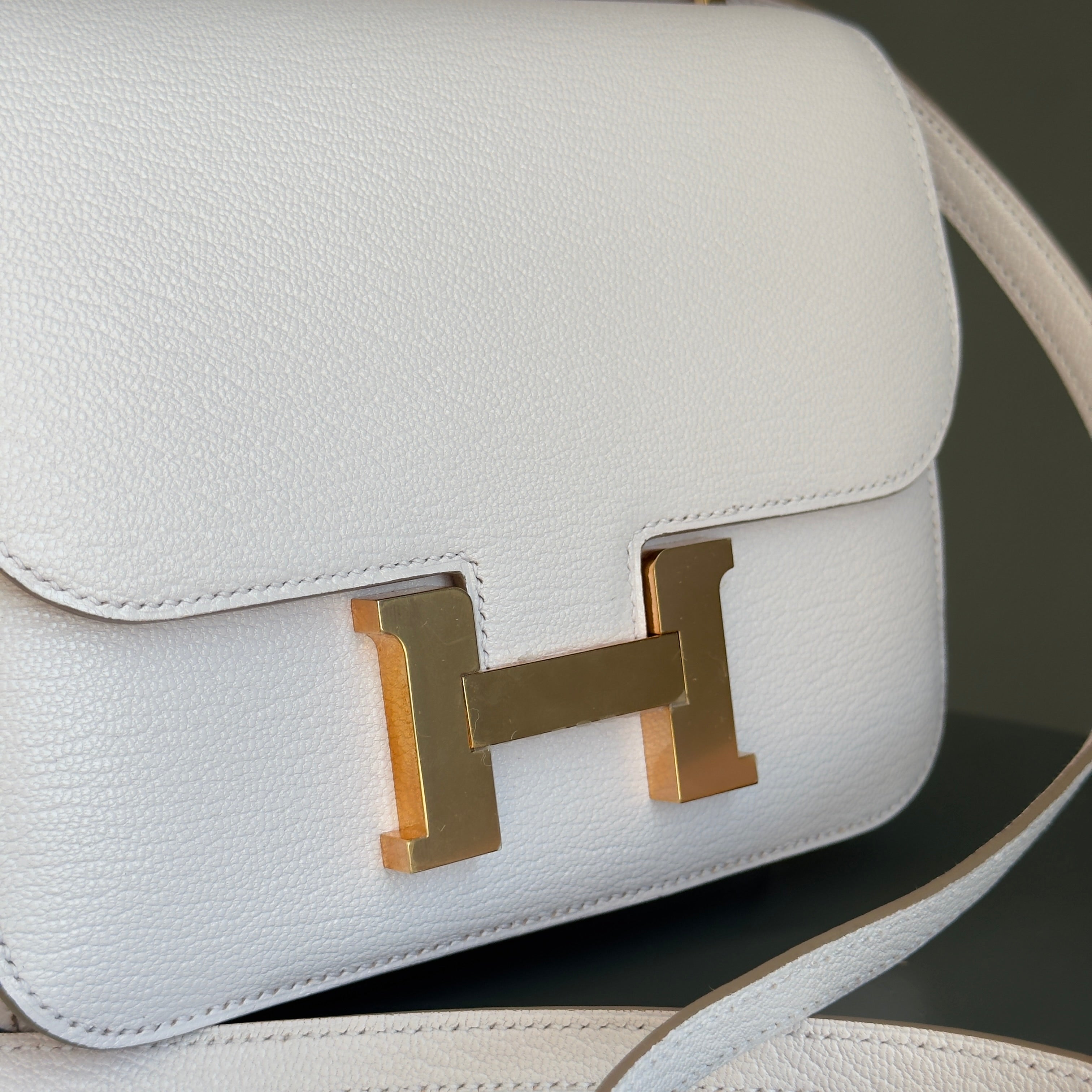 Hermes Chevre Mysore Constance 18 Mauve Pale - Queen May