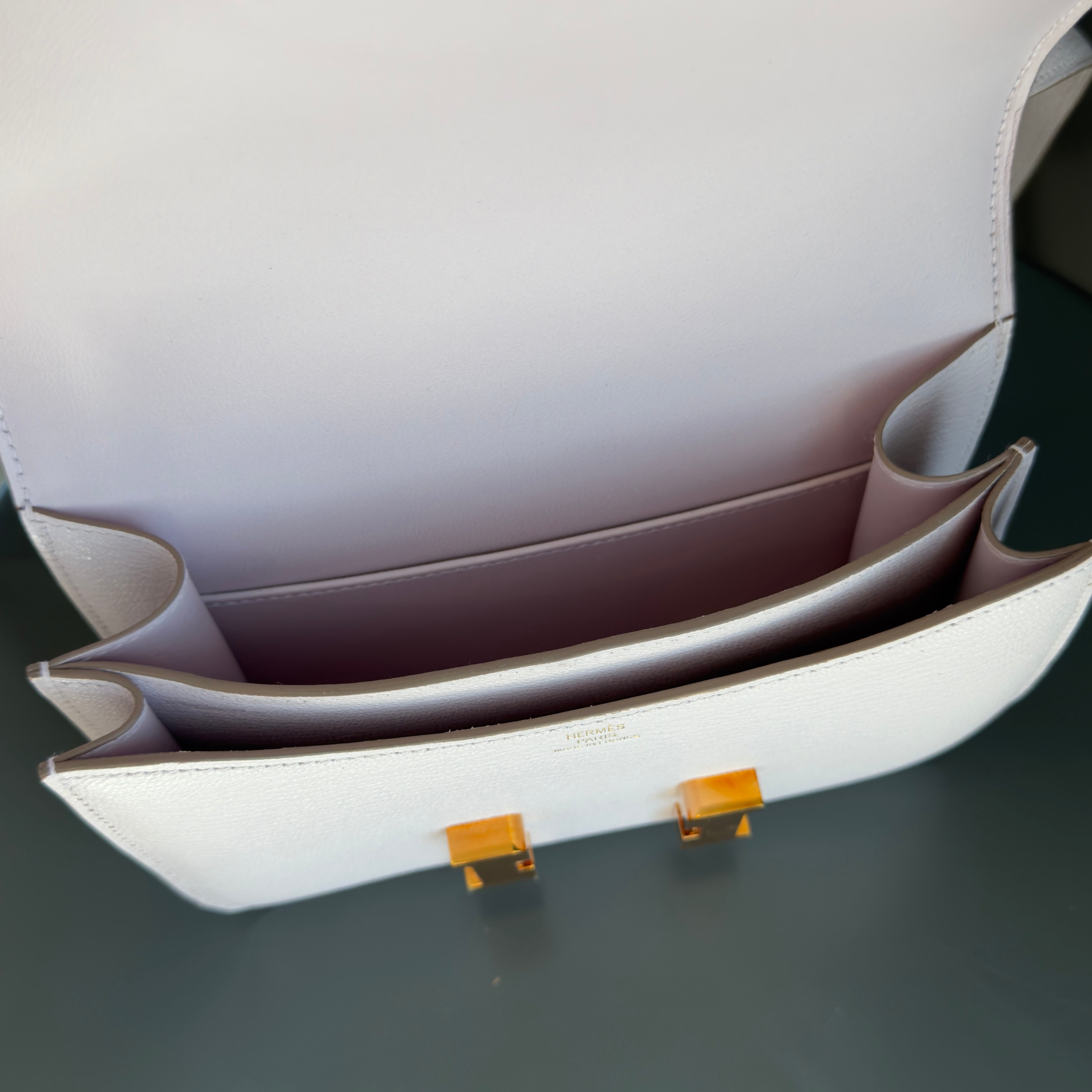 Hermes Chevre Mysore Constance 18 Mauve Pale - Queen May