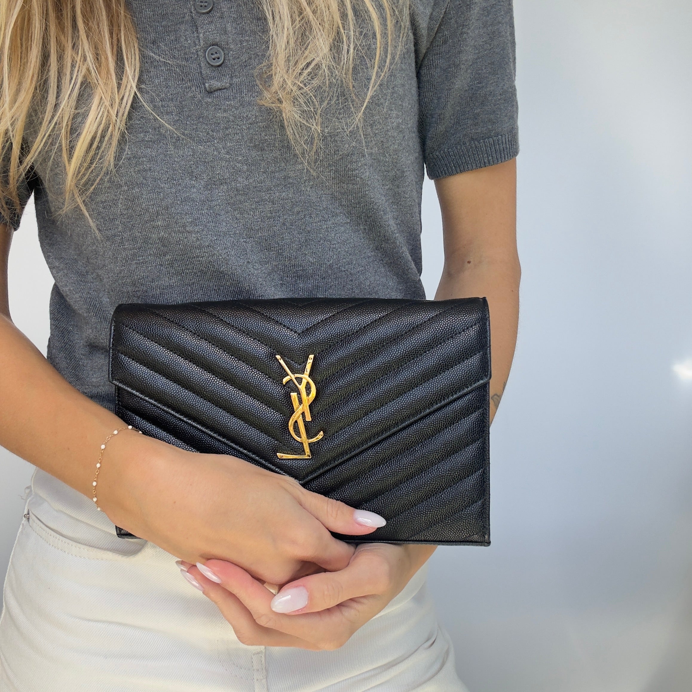 Saint Laurent Chevron Cassandre - Queen May