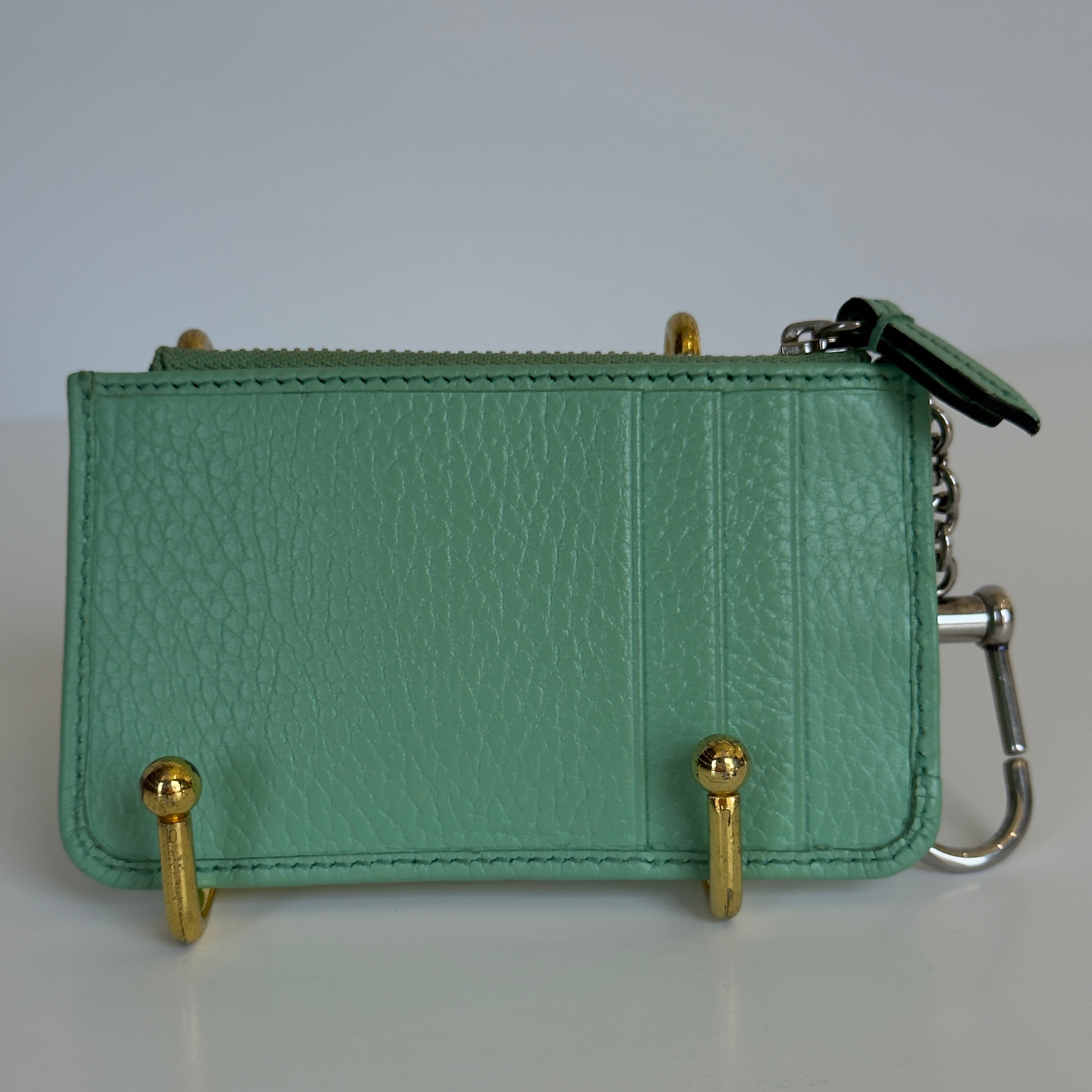 Gucci GG Marmont Leather Key Pouch Green - Queen May