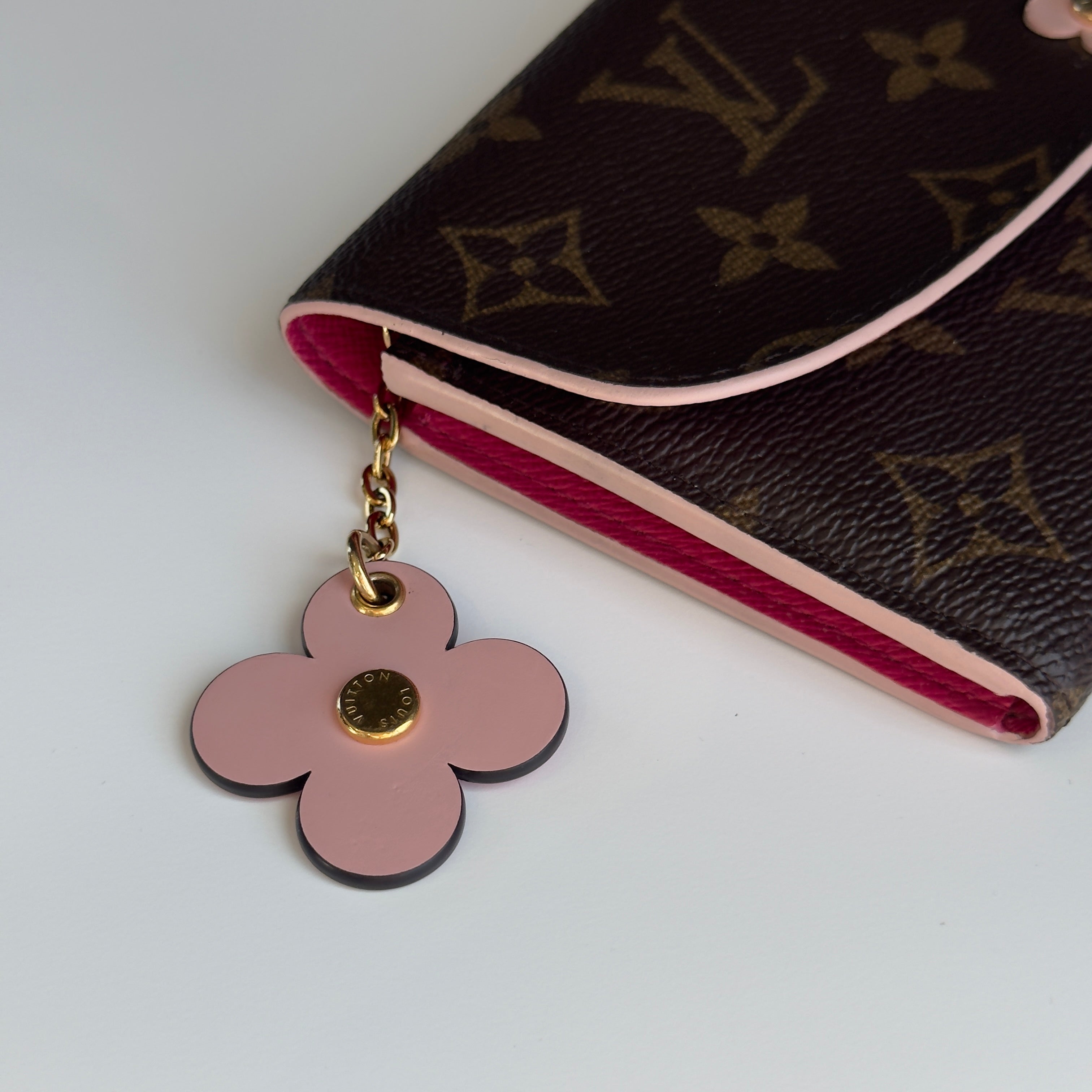 Louis Vuitton Monogram Bloom Flower Emilie Wallet Fuchsia - Queen May