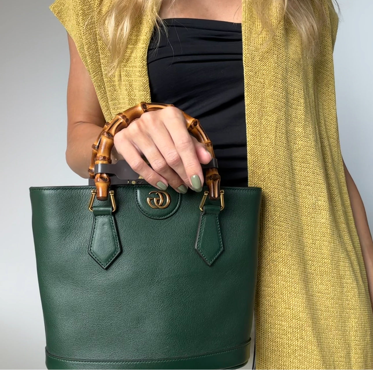 Gucci Diana Leather Tote Bag - Queen May