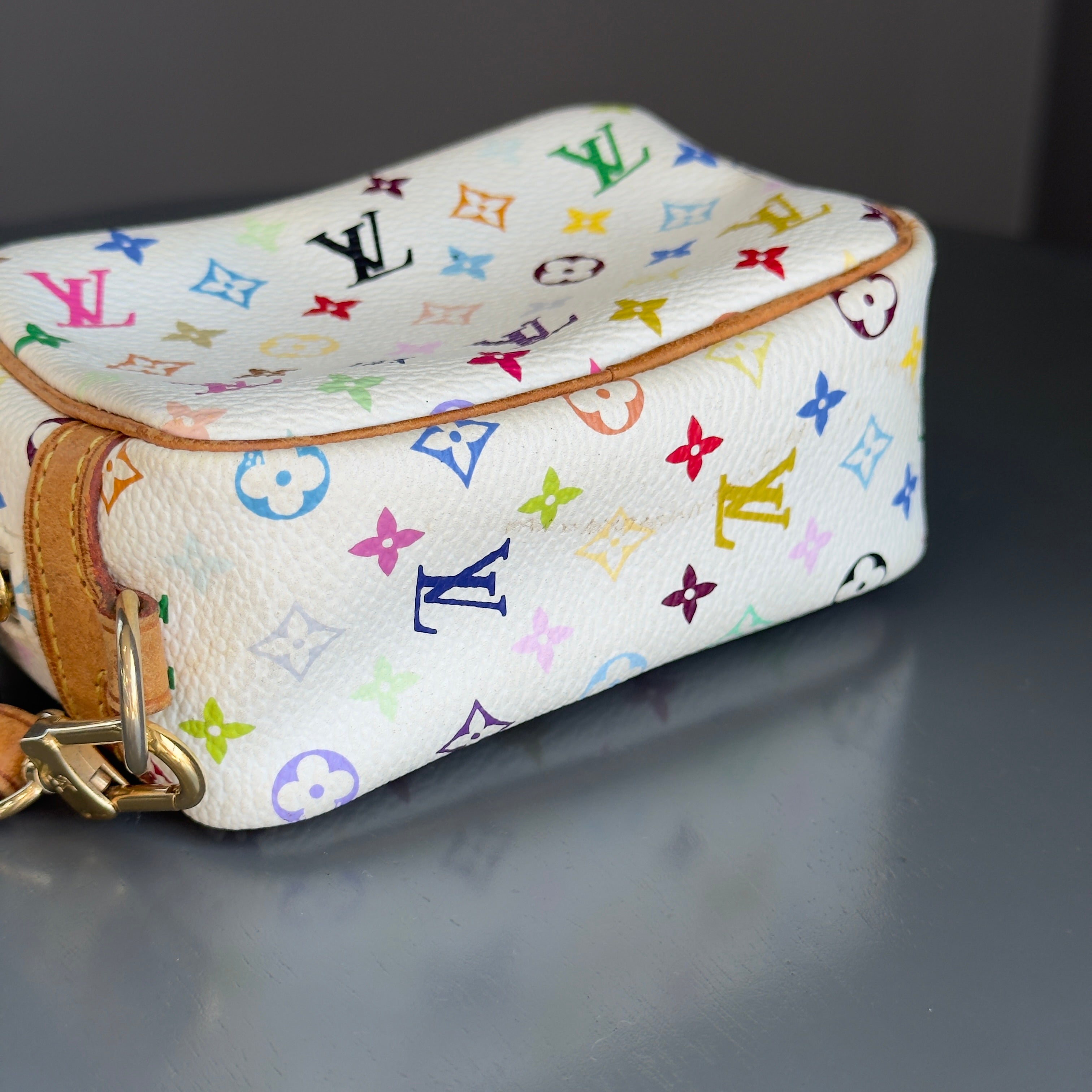 Limited Edition Louis Vuitton x Takashi Murakami Monogram Multicolor Wapity - Queen May
