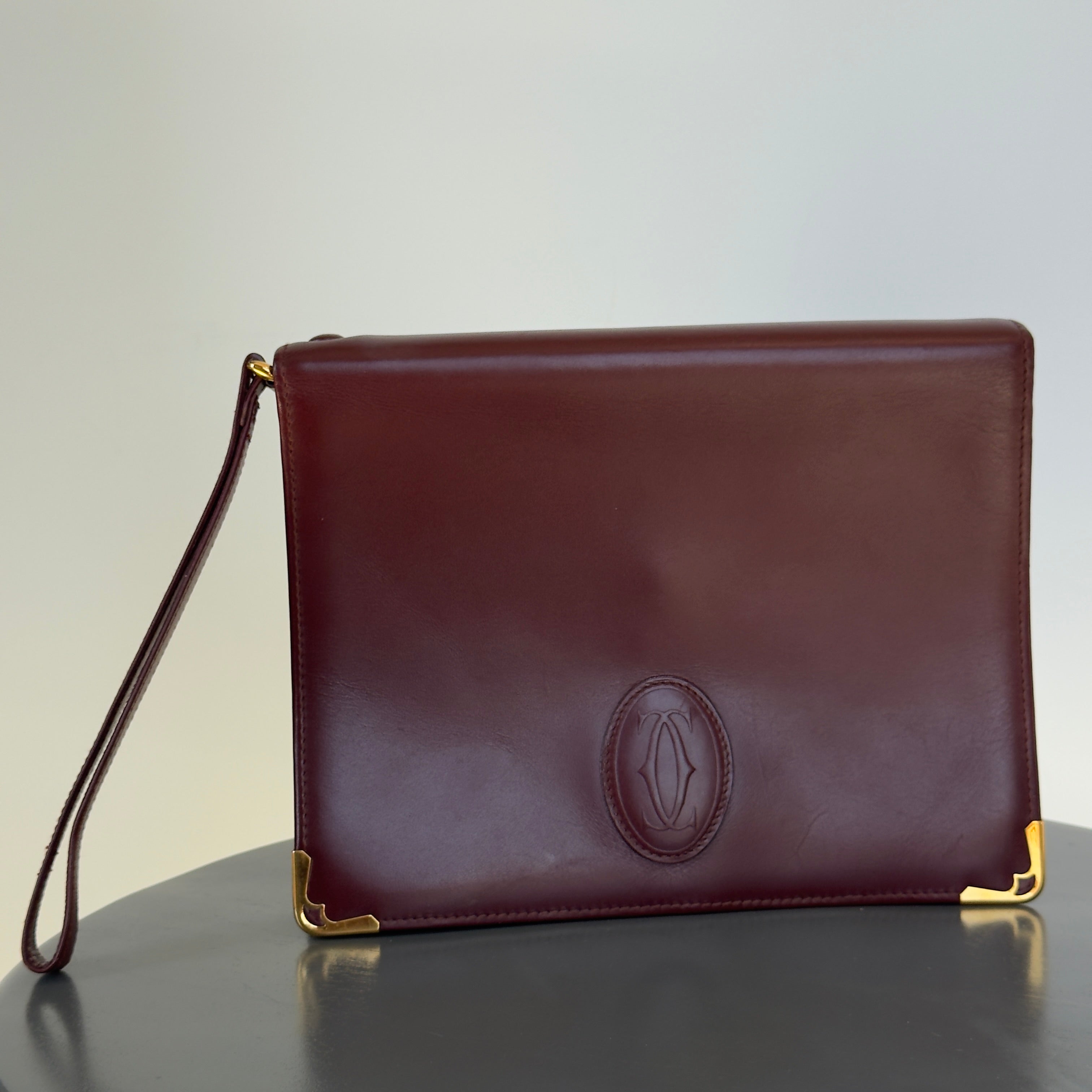Cartier Signature Clutch Burgundy - Queen May