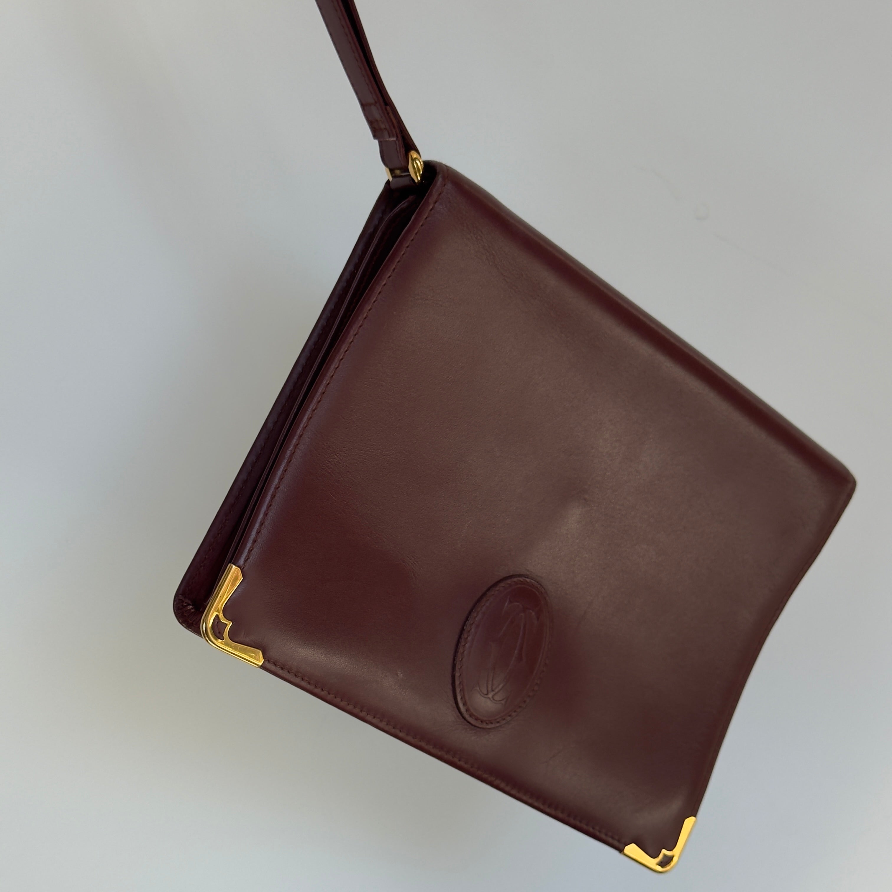 Cartier Signature Clutch Burgundy - Queen May