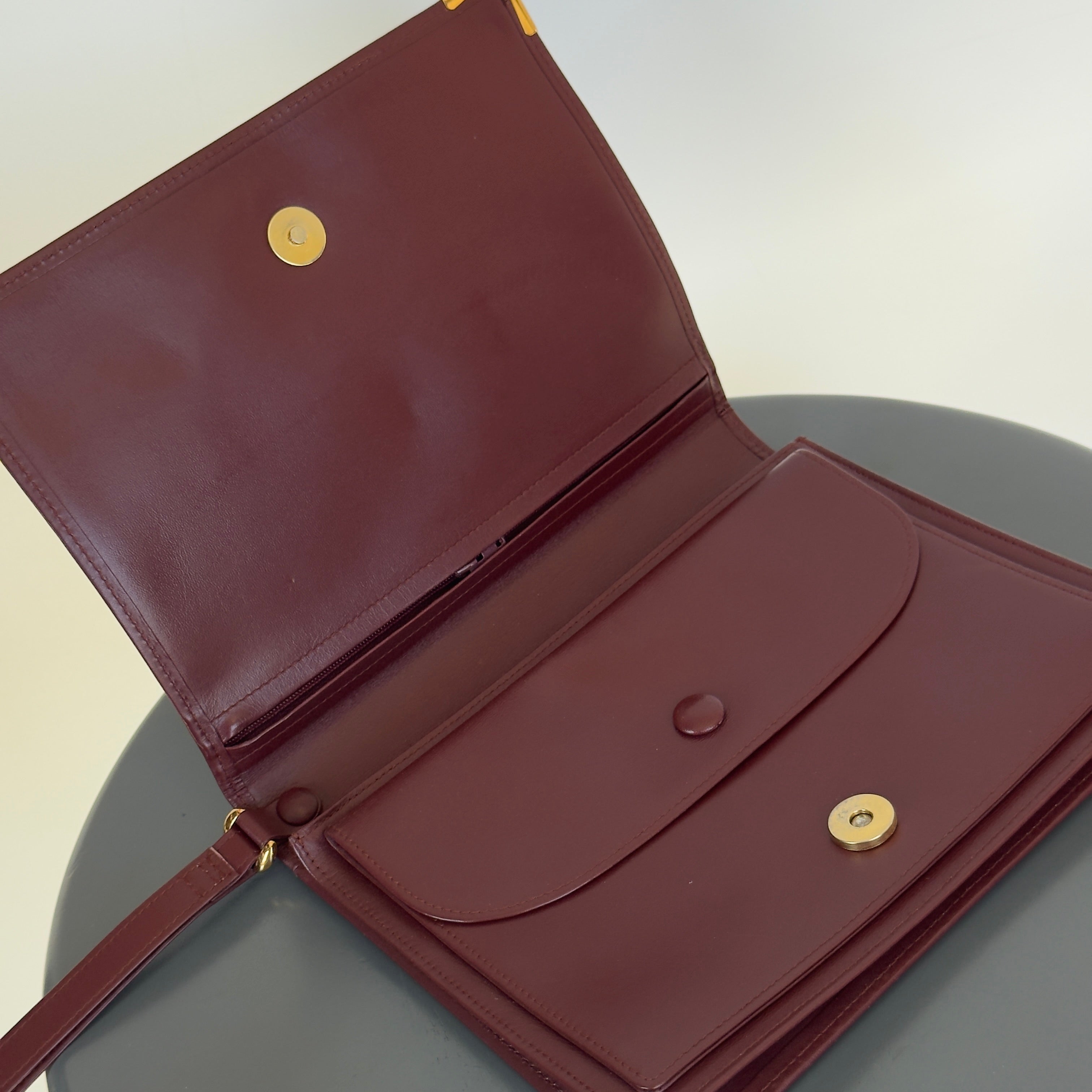 Cartier Signature Clutch Burgundy - Queen May