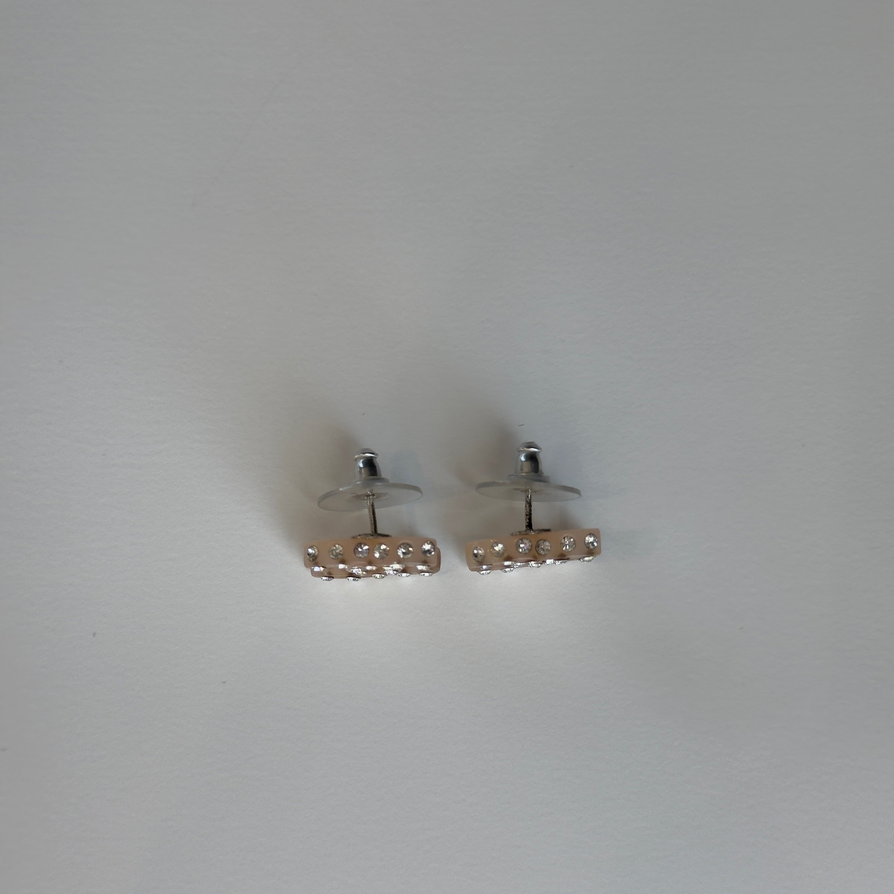 Chanel Crystal Resin CC Logo Earrings 2004 - Queen May