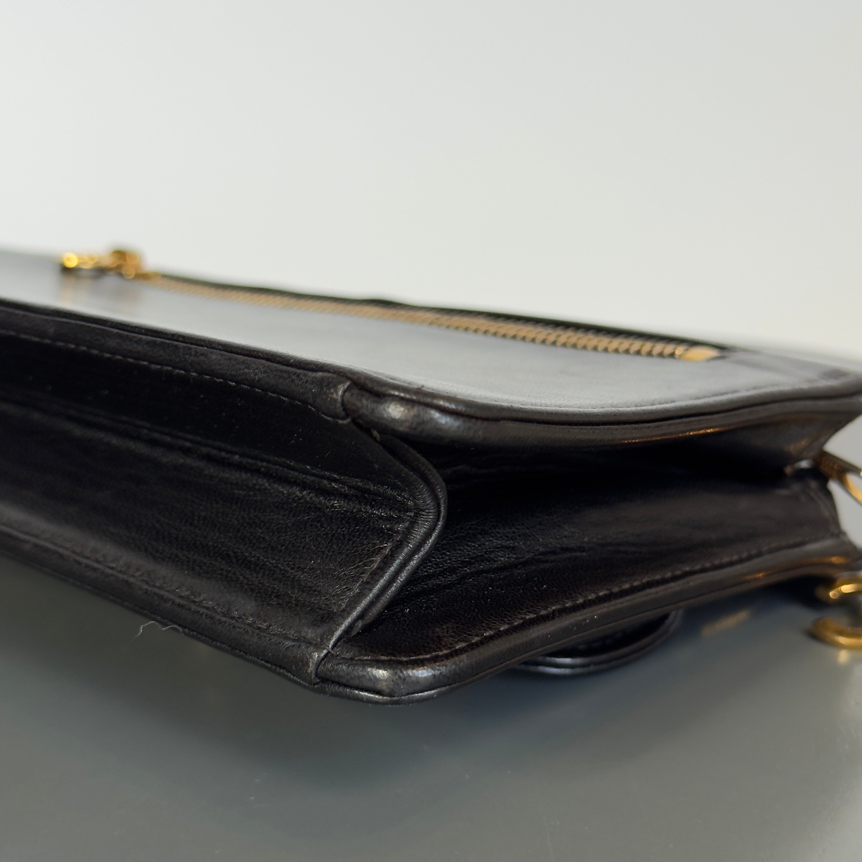 Vintage Chanel Lambskin Leather Clutch Bag - Queen May