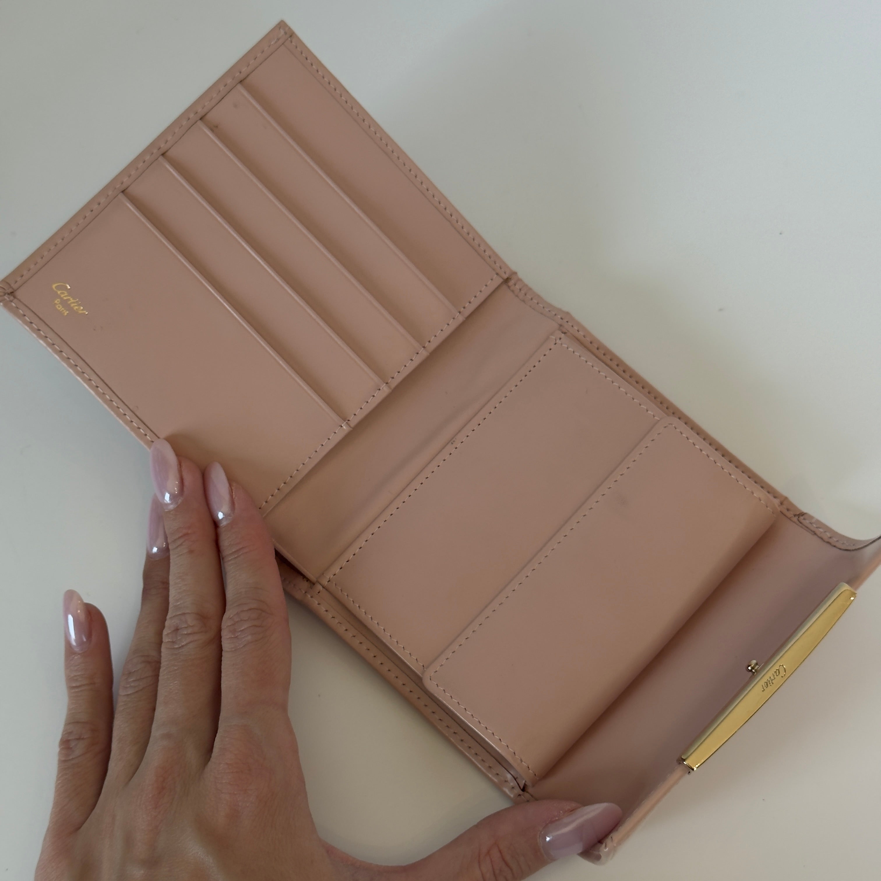 Cartier Love Pink Patent Leather Wallet - Queen May