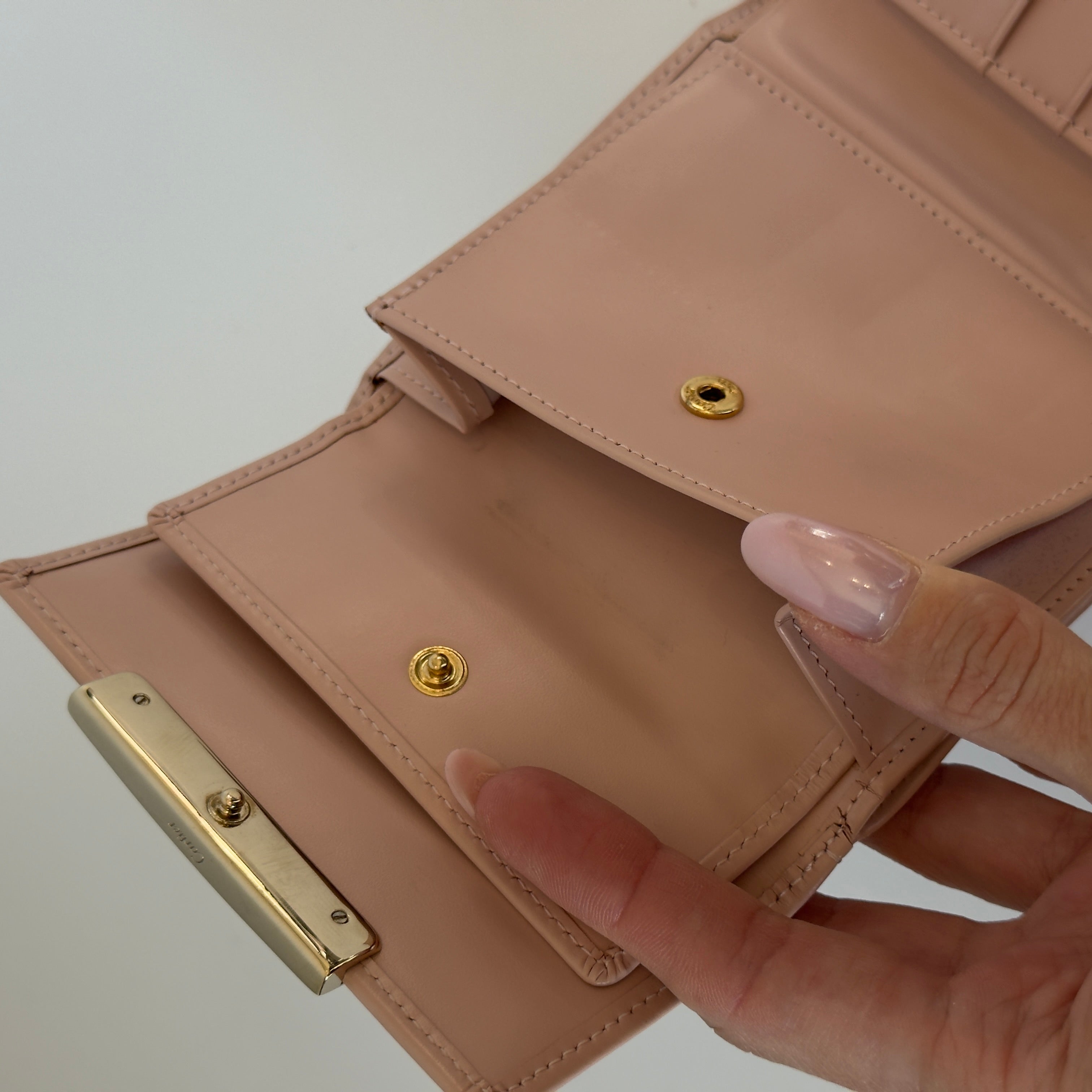 Cartier Love Pink Patent Leather Wallet - Queen May