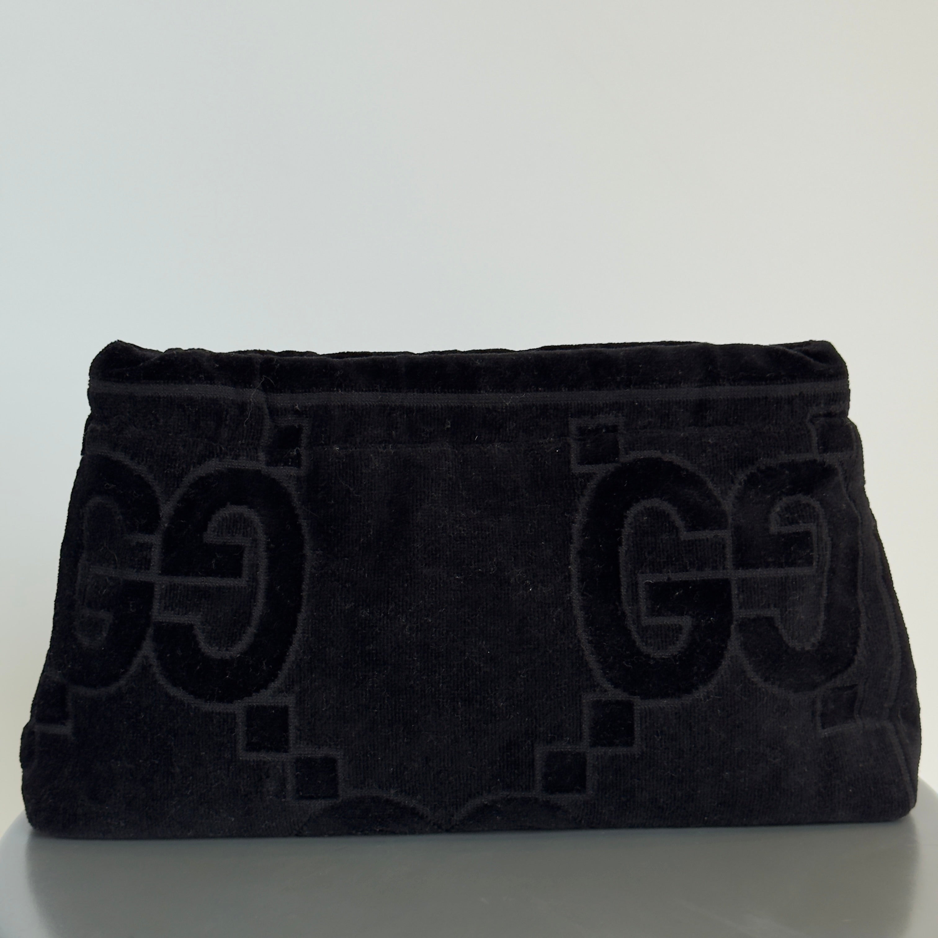 Lady Cuir x Queen May The “Ciao Bella” Towel Clutch Black - Queen May