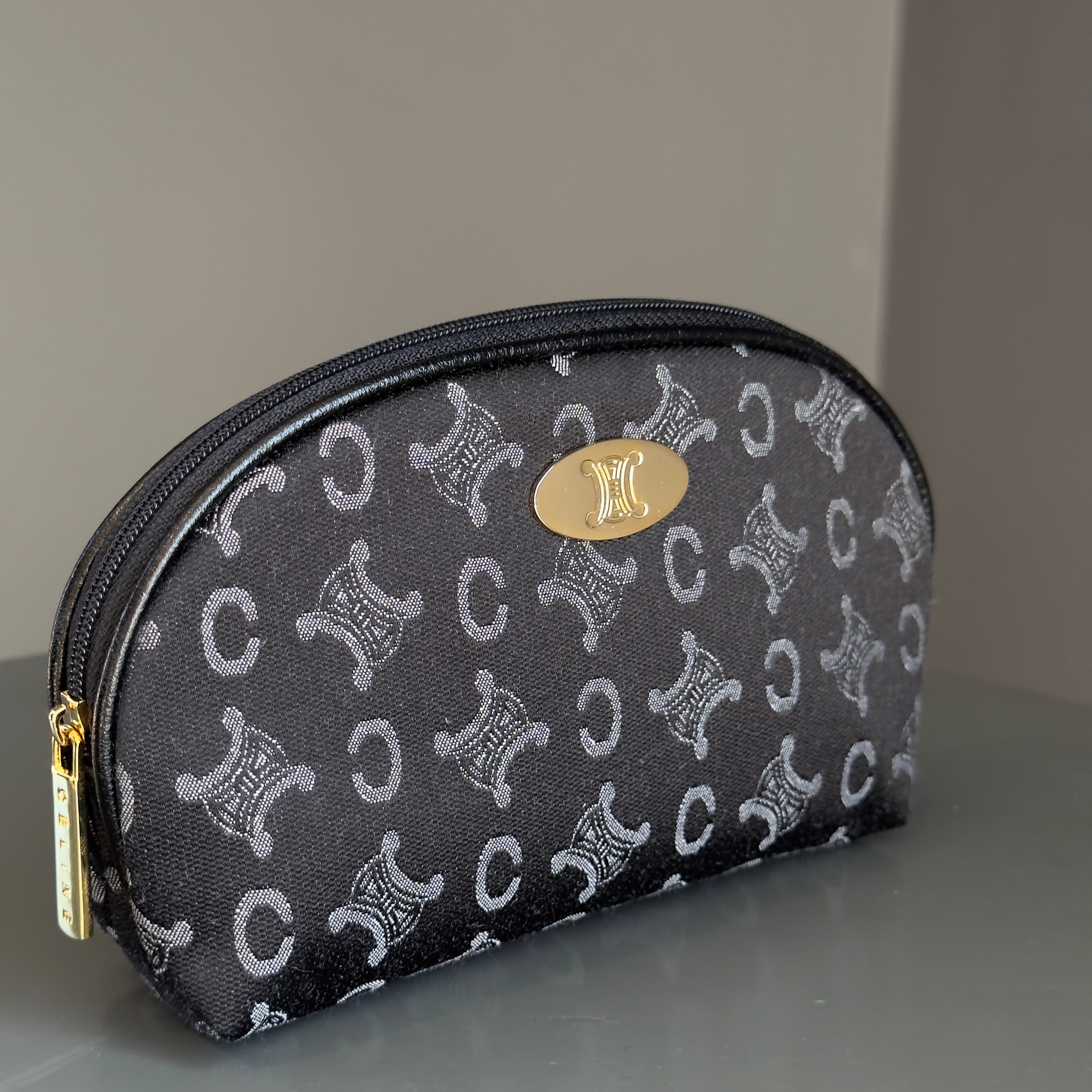 Celine Vintage Cosmetic Pouch with Makeup Cloth - Queen May