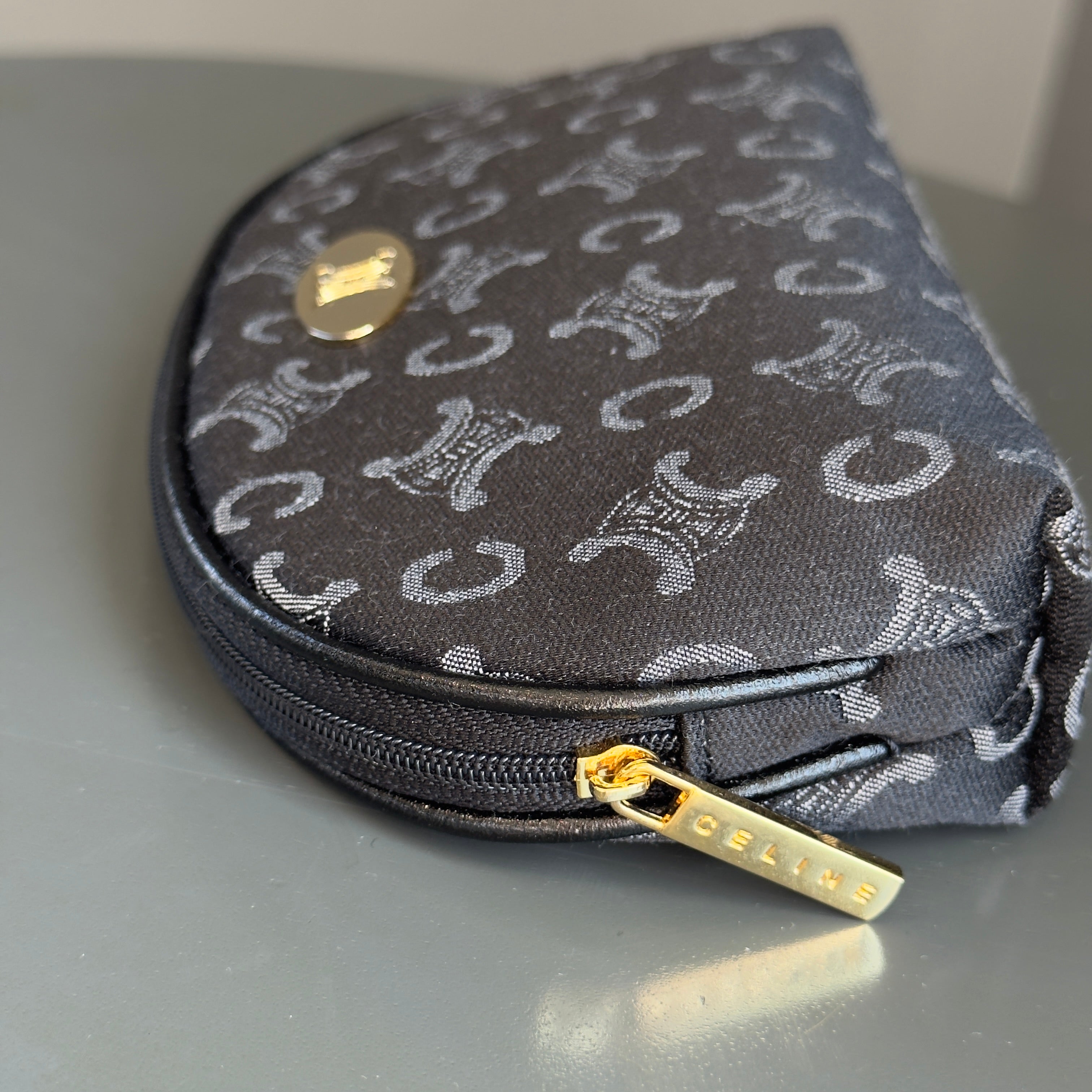 Celine Vintage Cosmetic Pouch with Makeup Cloth - Queen May