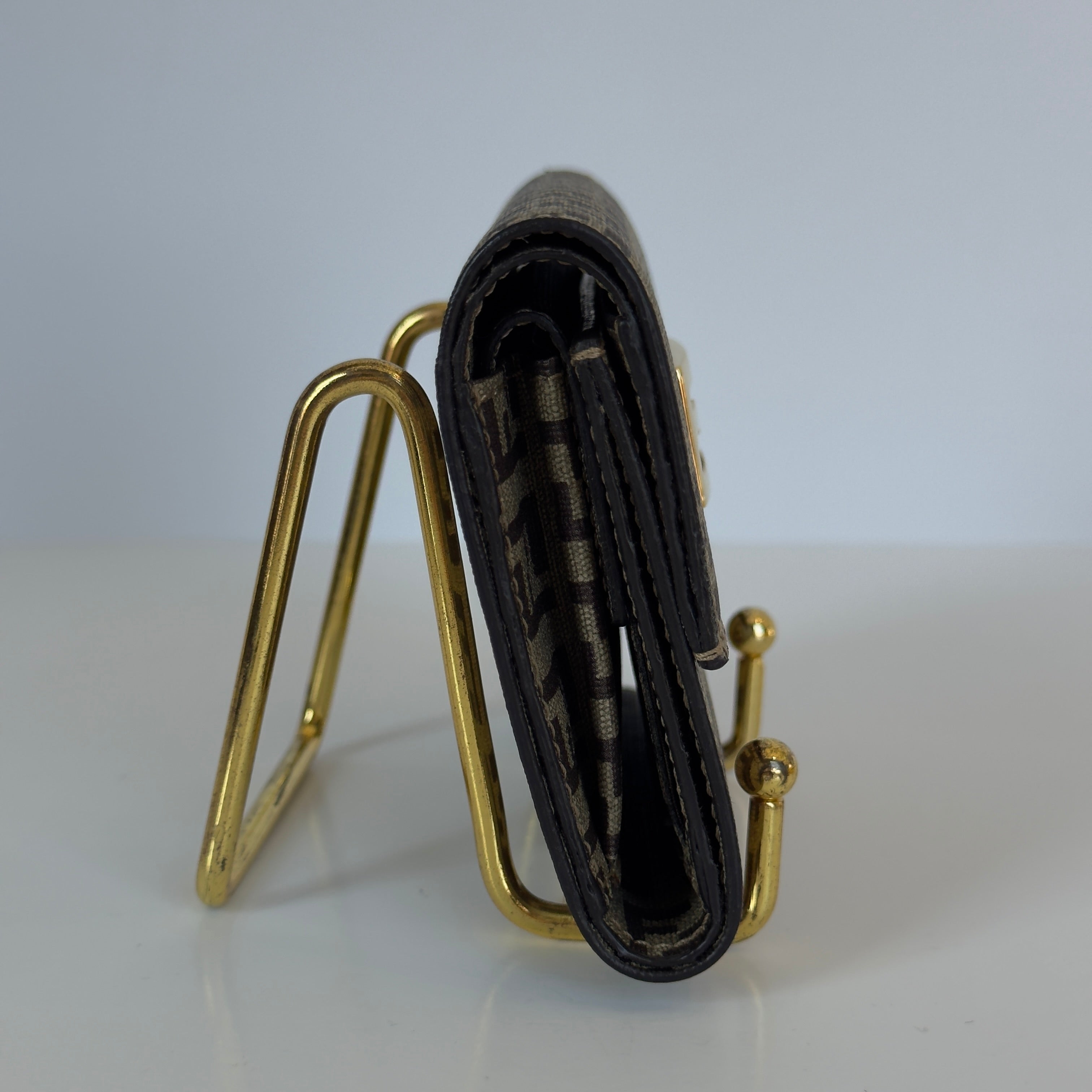 Fendi Zucca Tri Fold Wallet - Queen May