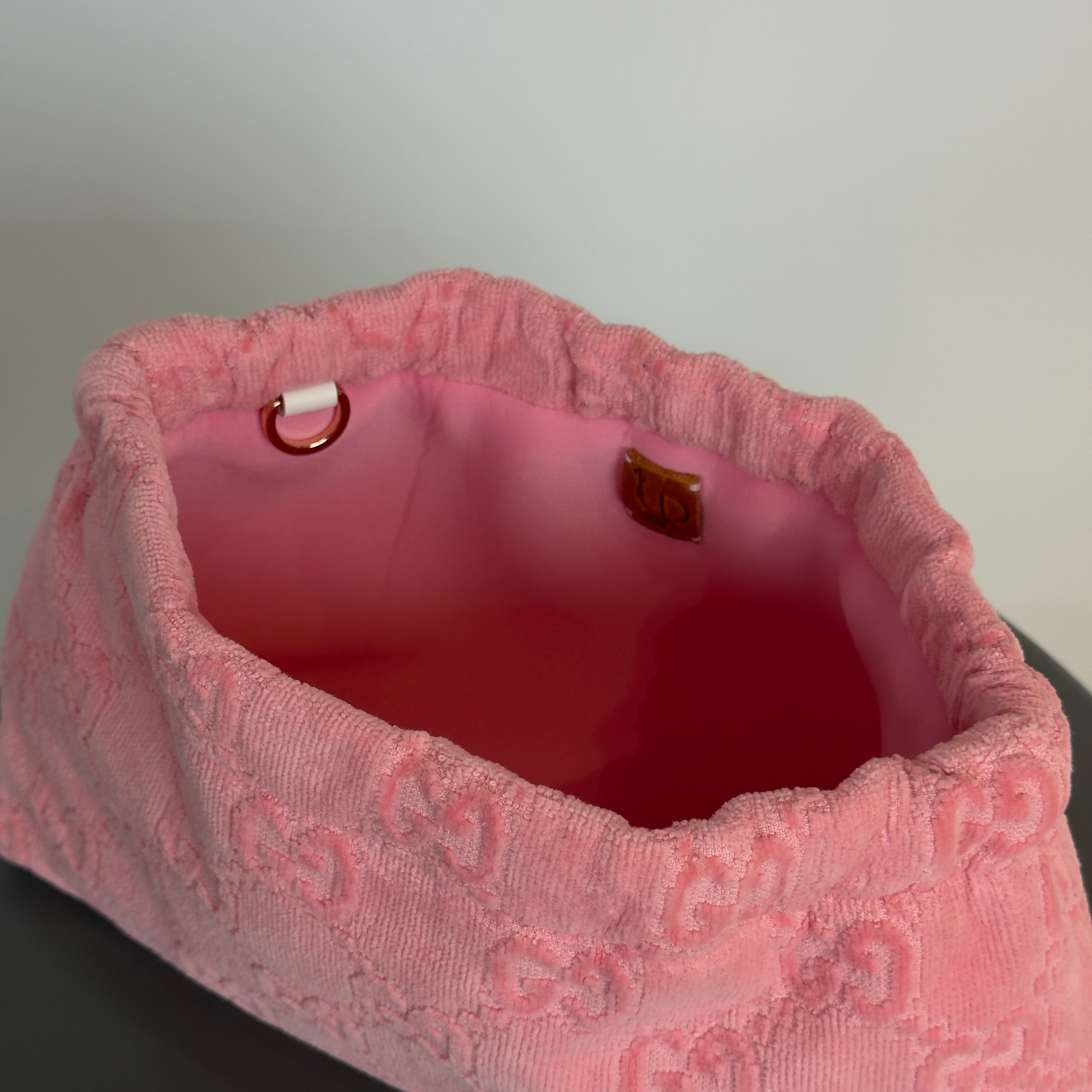 Lady Cuir x Queen May The “Ciao Bella” Towel Clutch Light Pink - Queen May