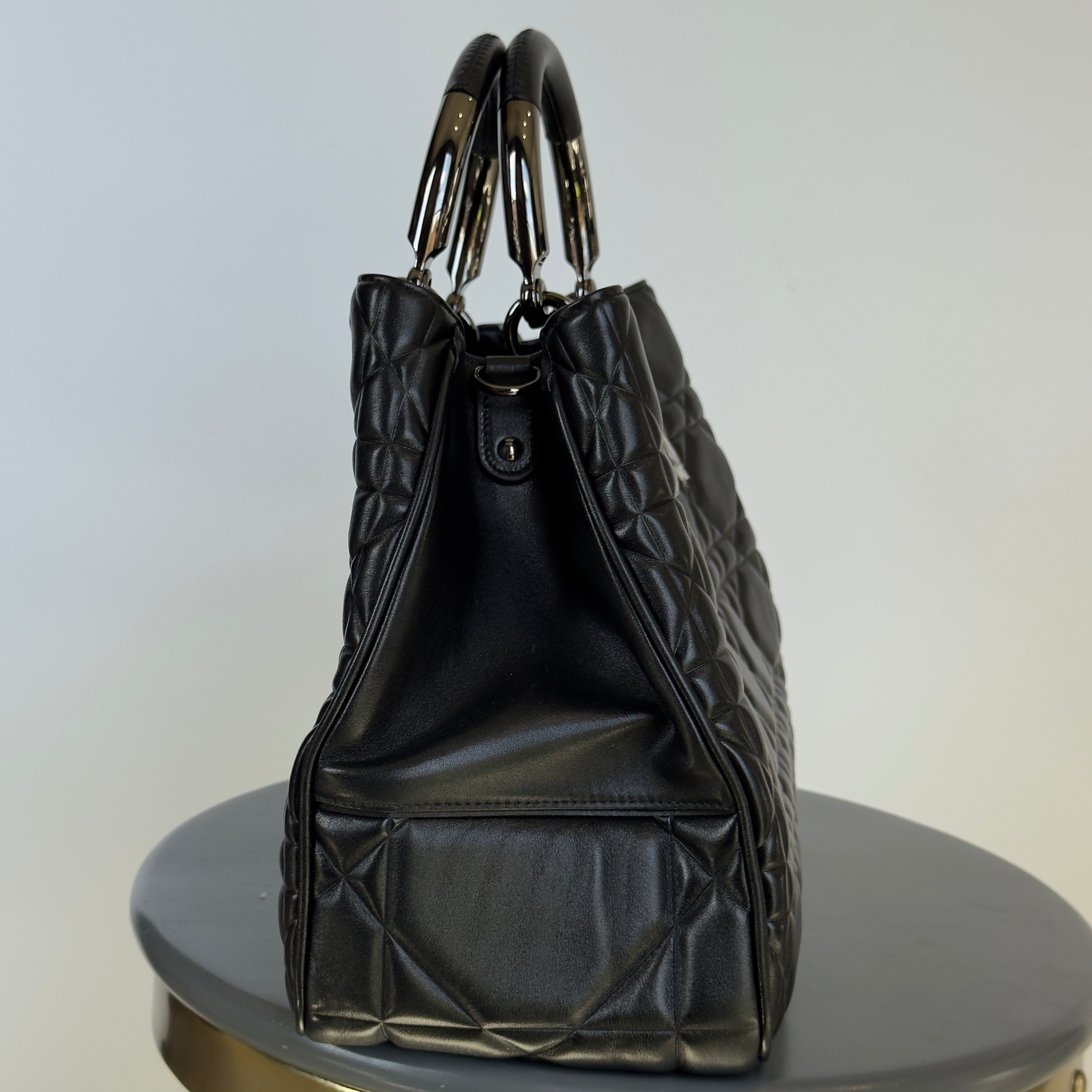 Christian Dior Lady 95.22 Bag Cannage Embossed Leather Large - Queen May