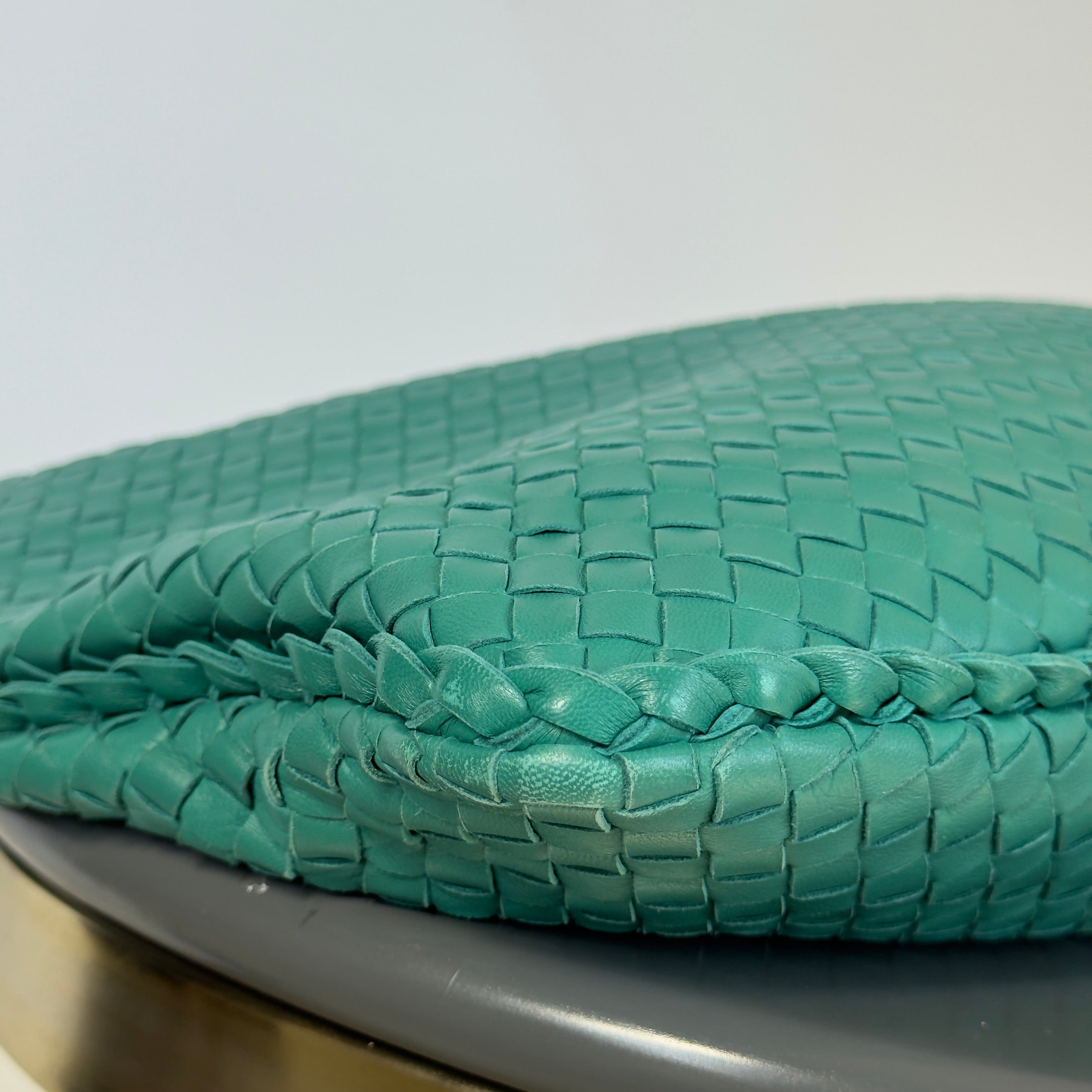 Bottega Veneta Intrecciato Hobo Teal Large - Queen May