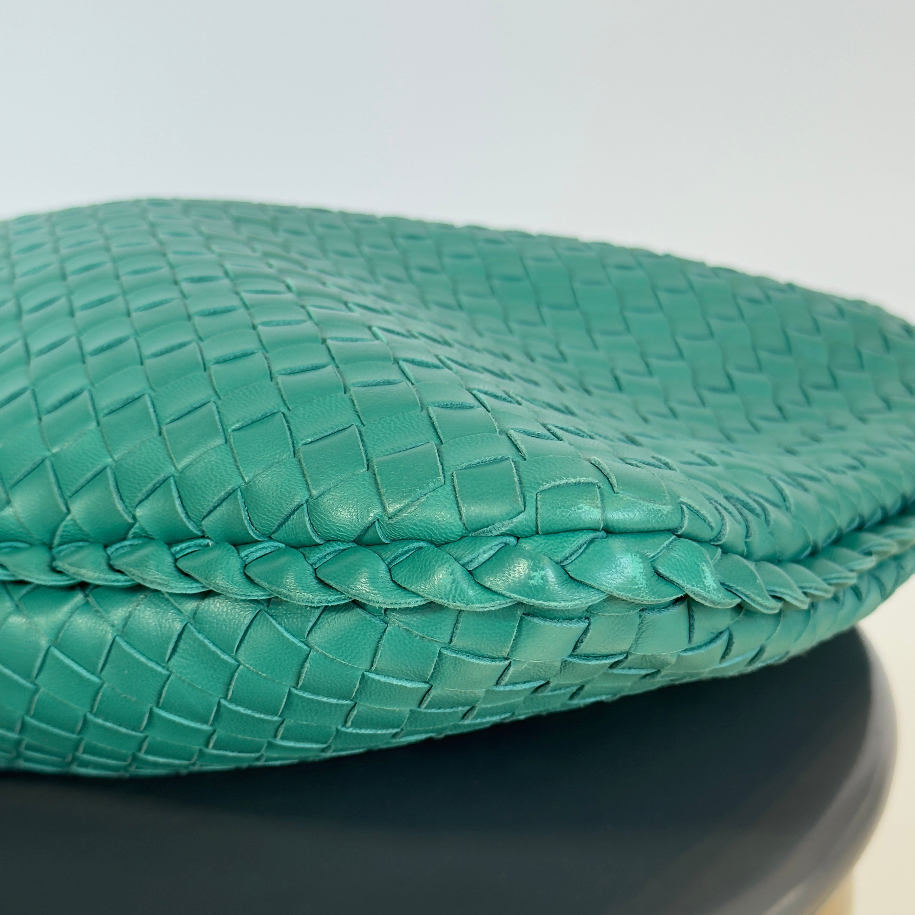 Bottega Veneta Intrecciato Hobo Teal Large - Queen May