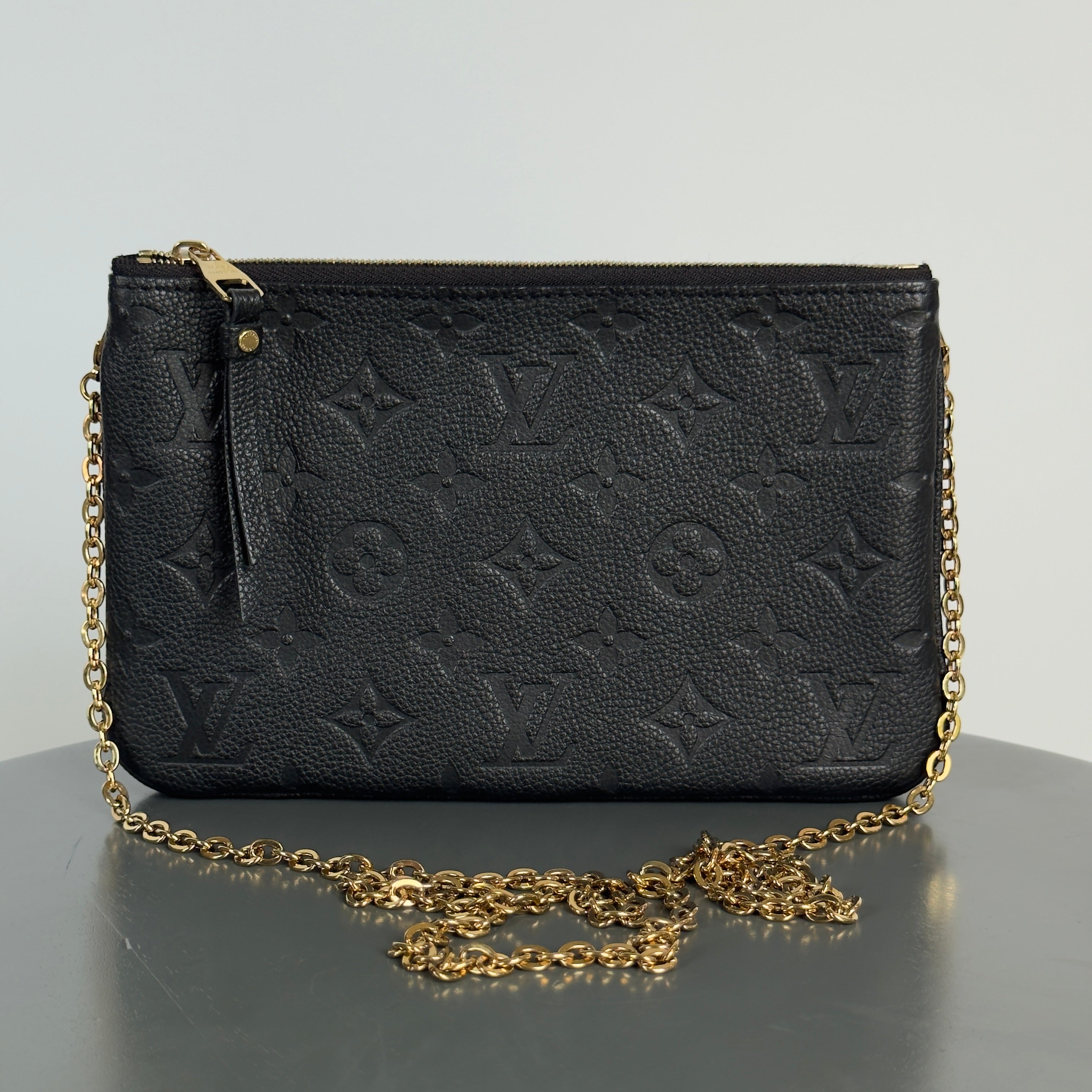 Louis Vuitton Monogram Empreinte Double Zip Pochette - Queen May