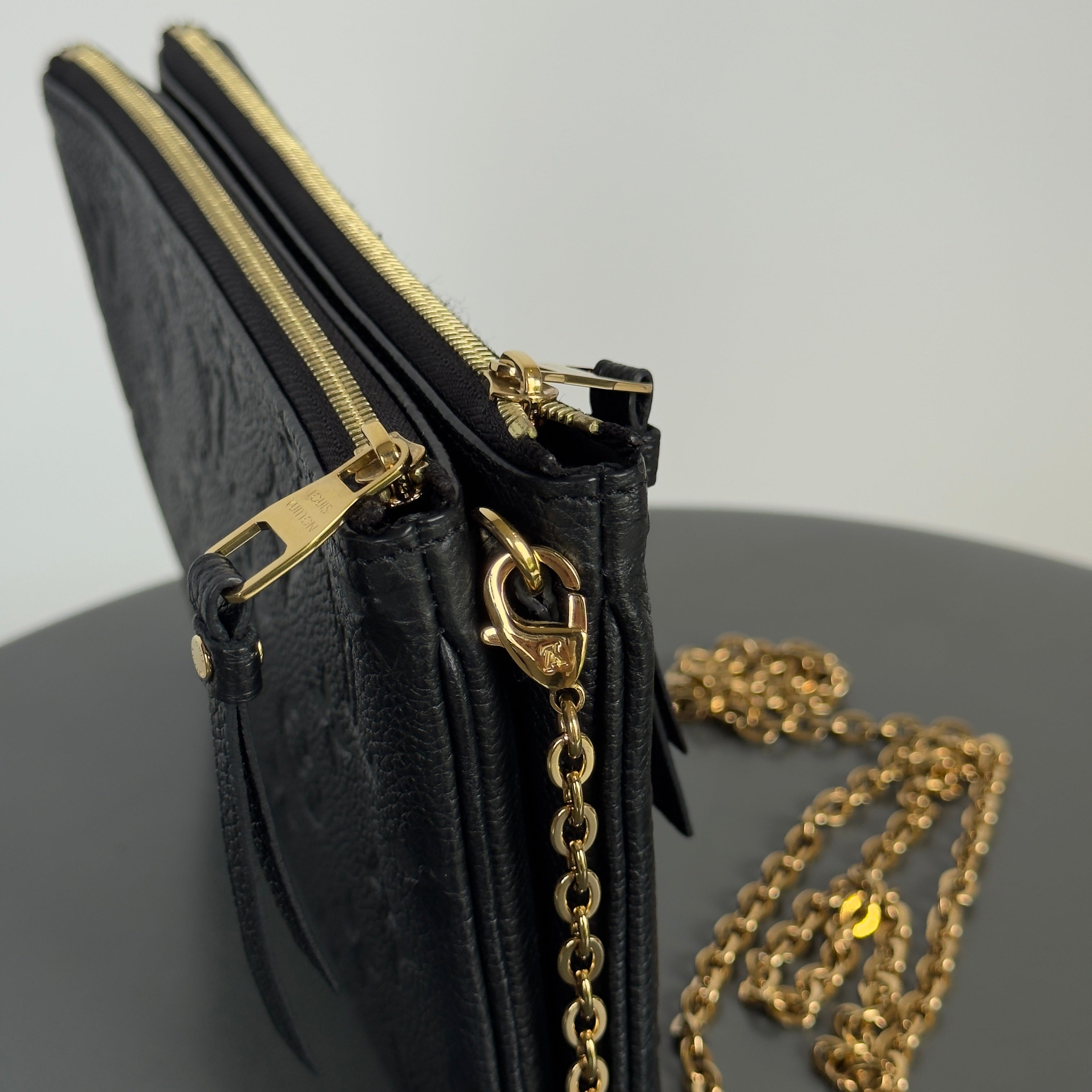 Louis Vuitton Monogram Empreinte Double Zip Pochette - Queen May