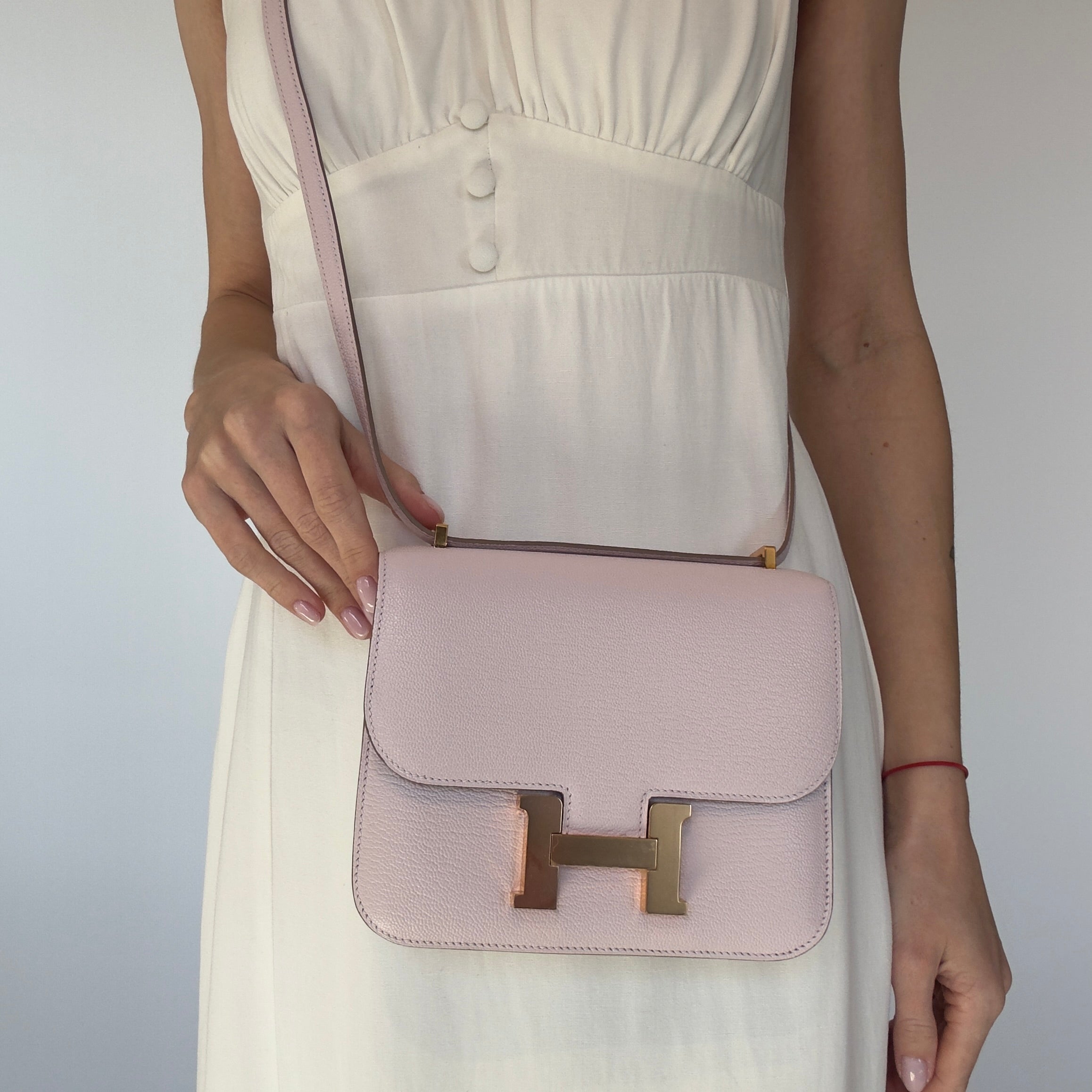 Hermes Chevre Mysore Constance 18 Mauve Pale - Queen May