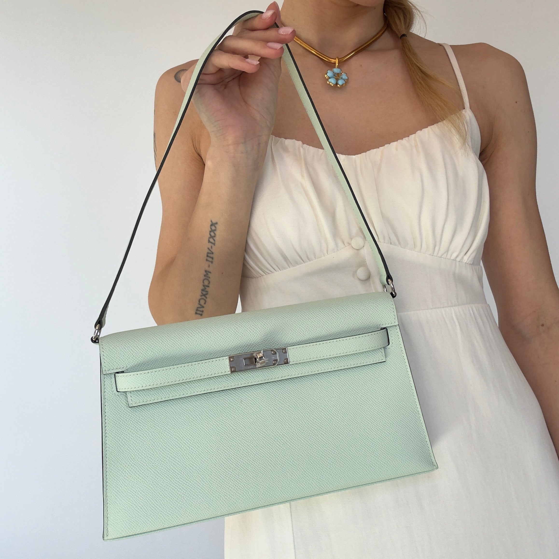 Hermes Kelly Elan Vert Peppermint - Queen May