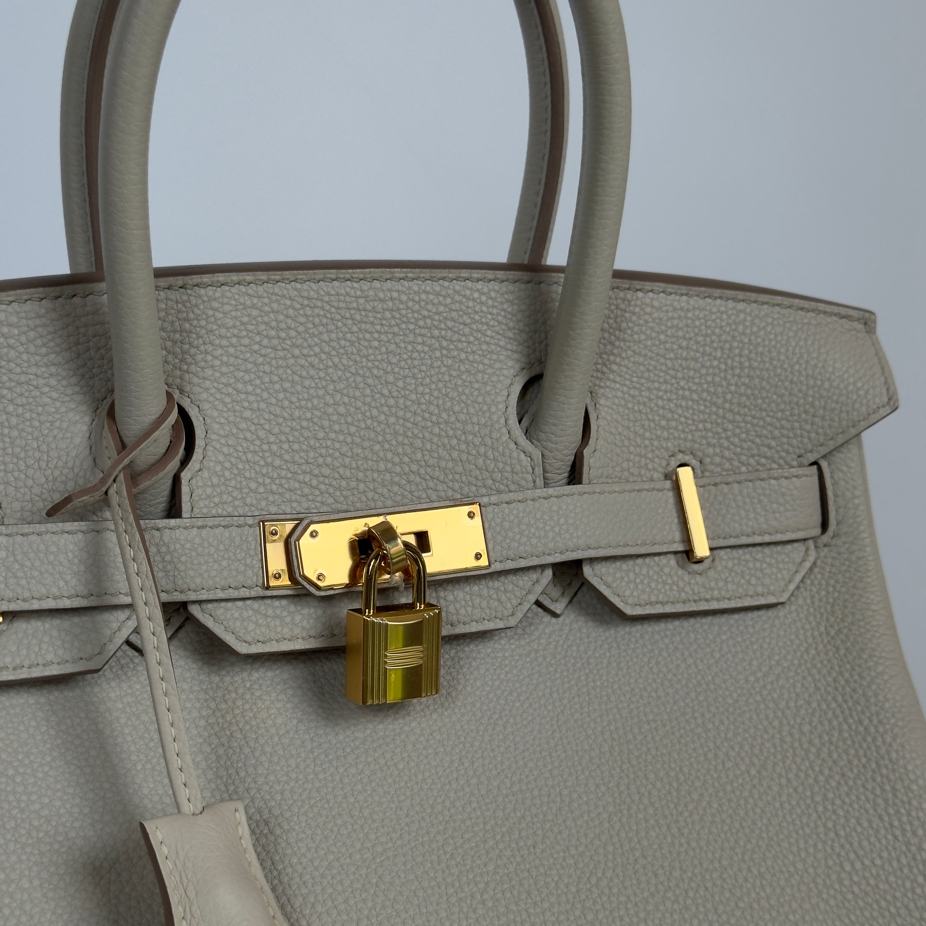 Hermes Birkin Beton 30 Togo Gold Hardware 2022 - Queen May