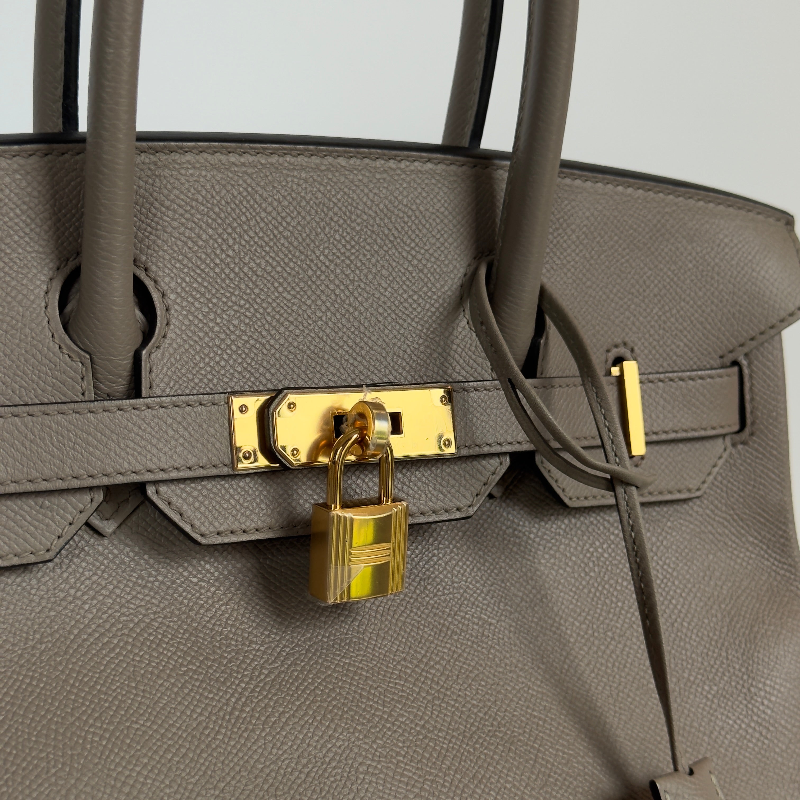 Hermes Birkin Gris Asphalt Epsom 30 With Gold Hardware 2018 - Queen May