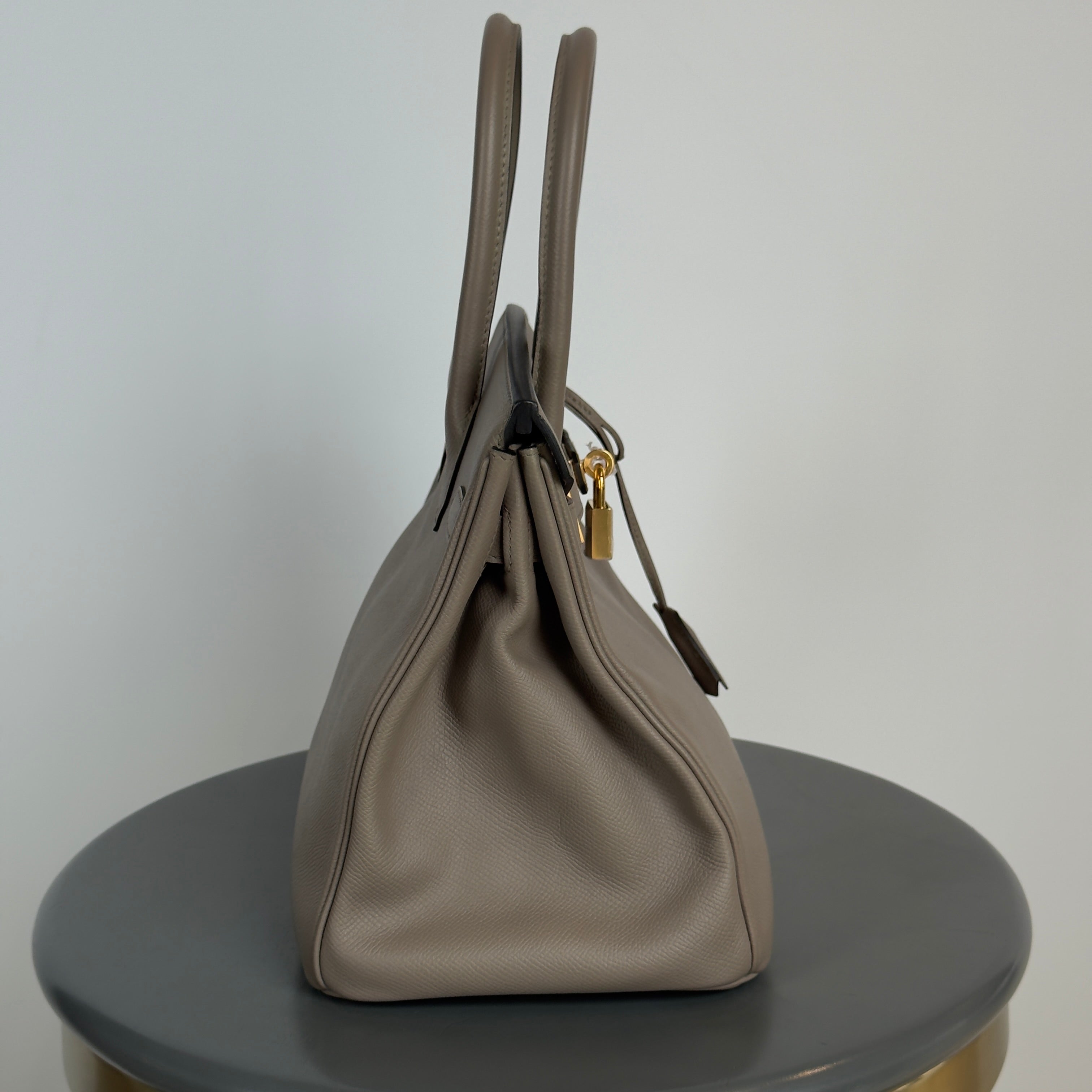 Hermes Birkin Gris Asphalt Epsom 30 With Gold Hardware 2018 - Queen May