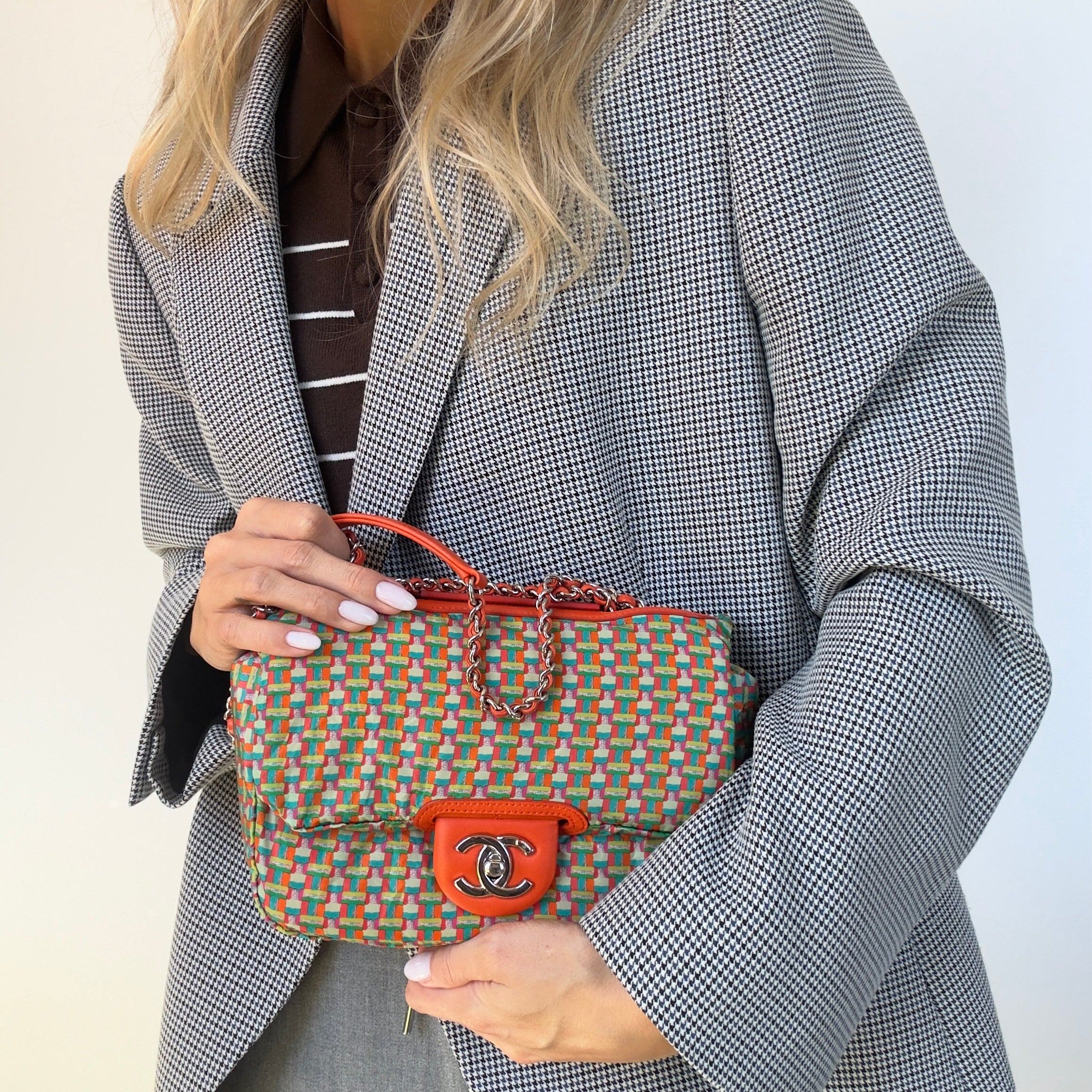 Chanel Coco Rain Rectangle Bag Orange