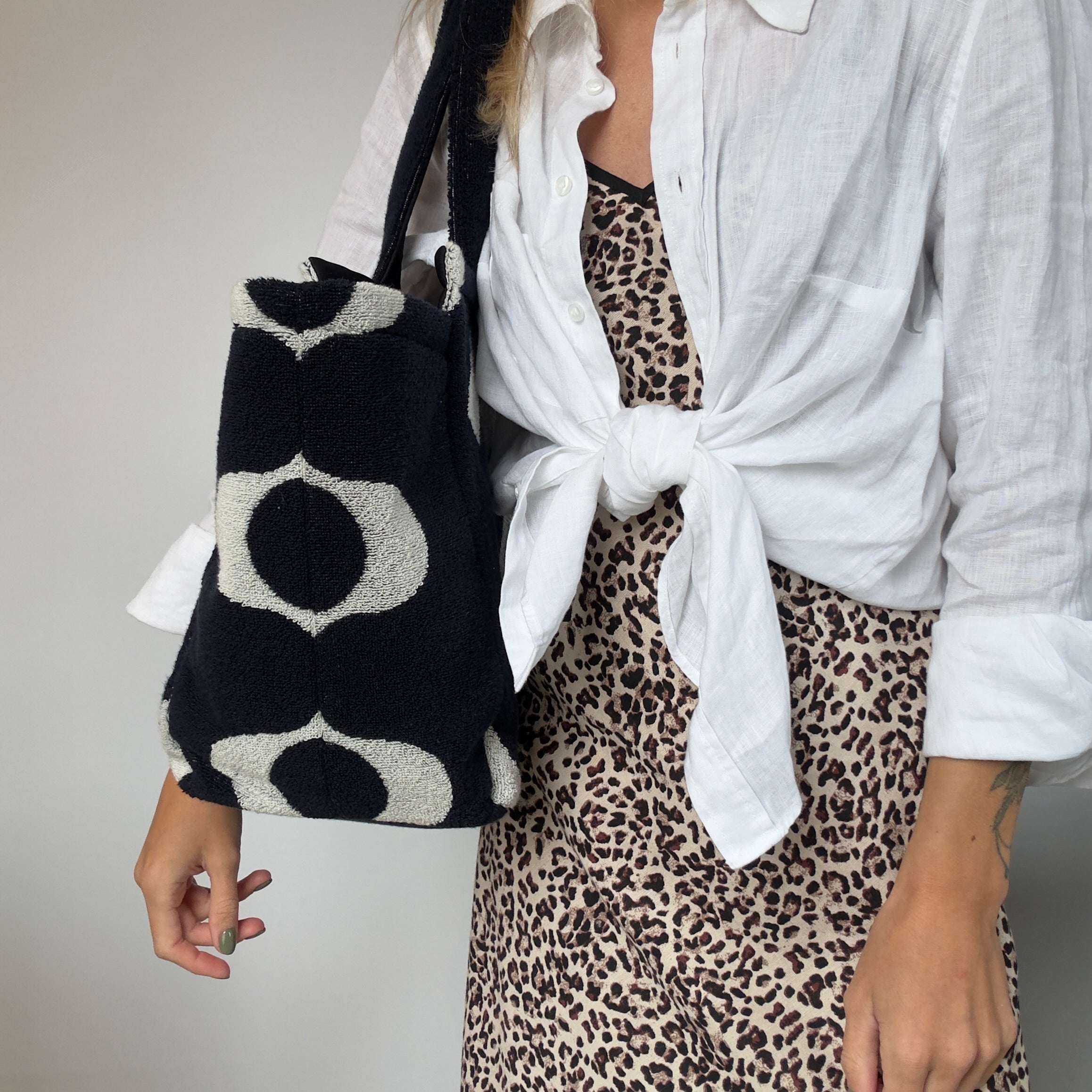 Lady Cuir x Queen May The Wave Towel Tote Bag - Queen May