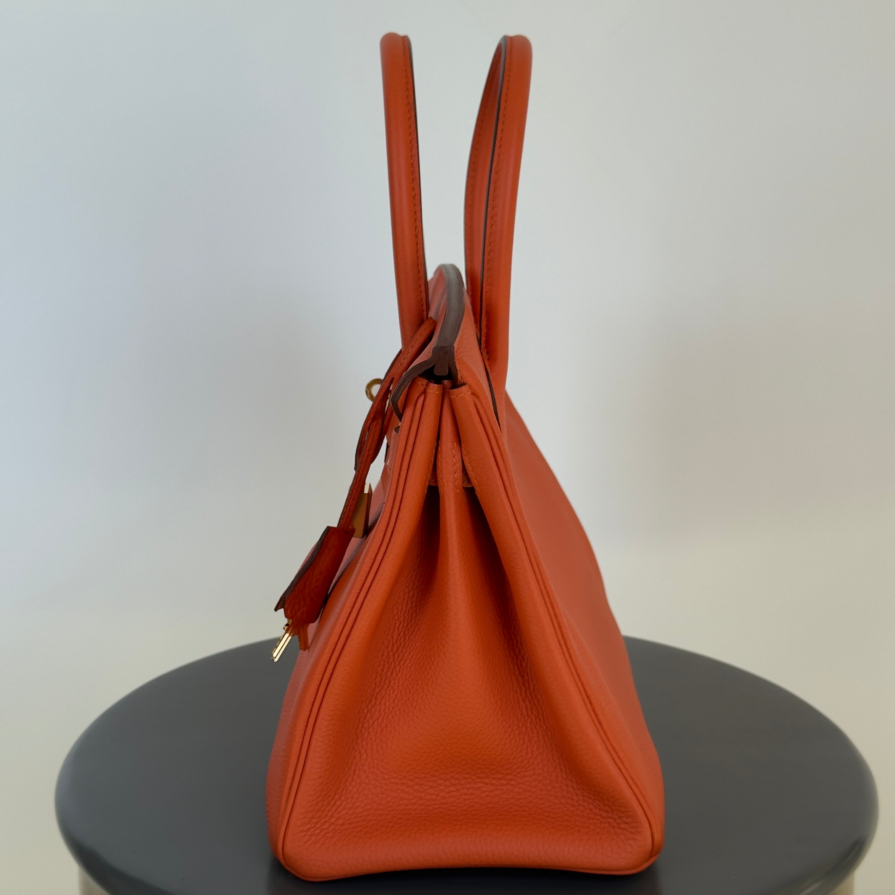 Hermes Birkin 30 Feu Togo Gold Hardware 2017