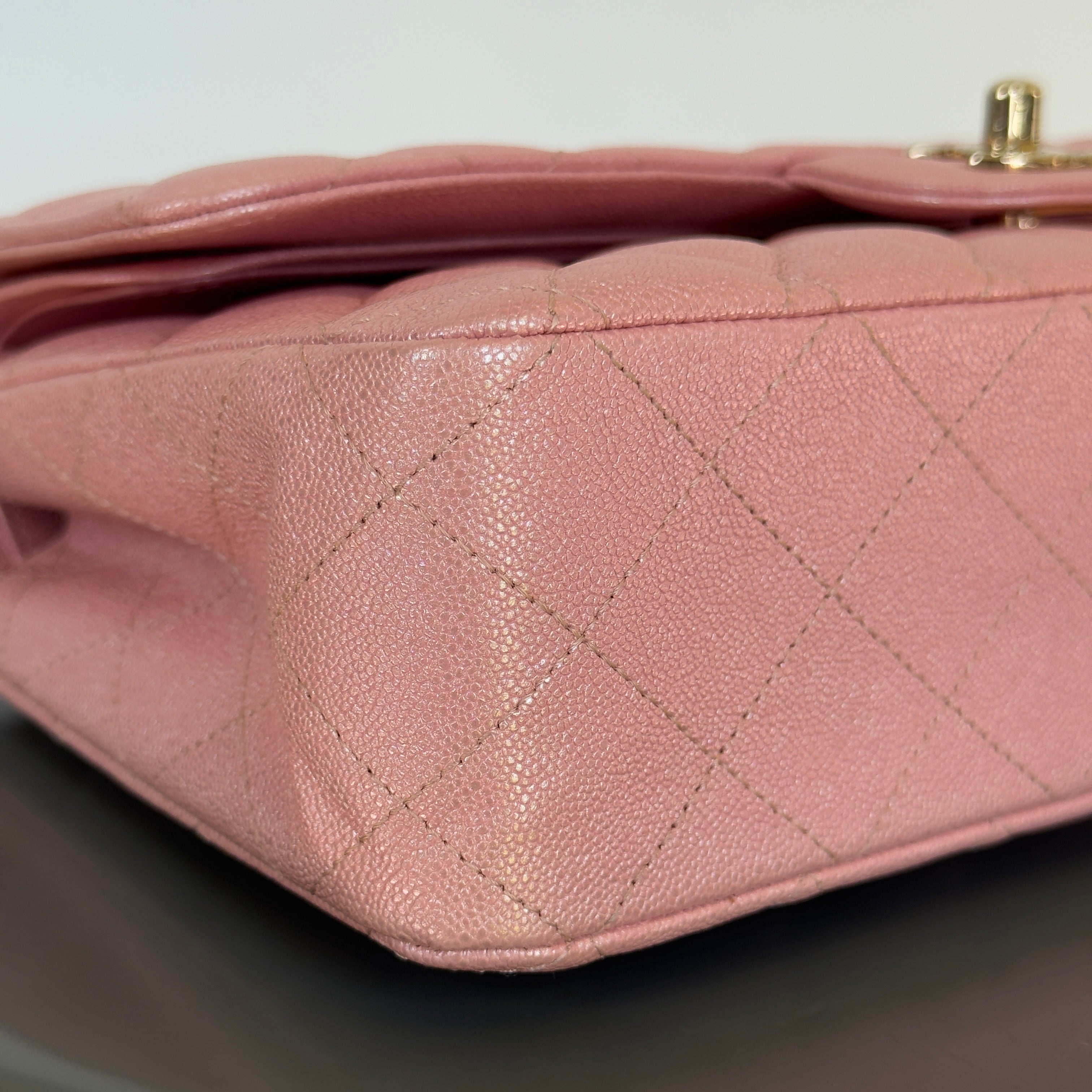 Chanel 19S Iridescent Pink Medium Classic Flap 2019