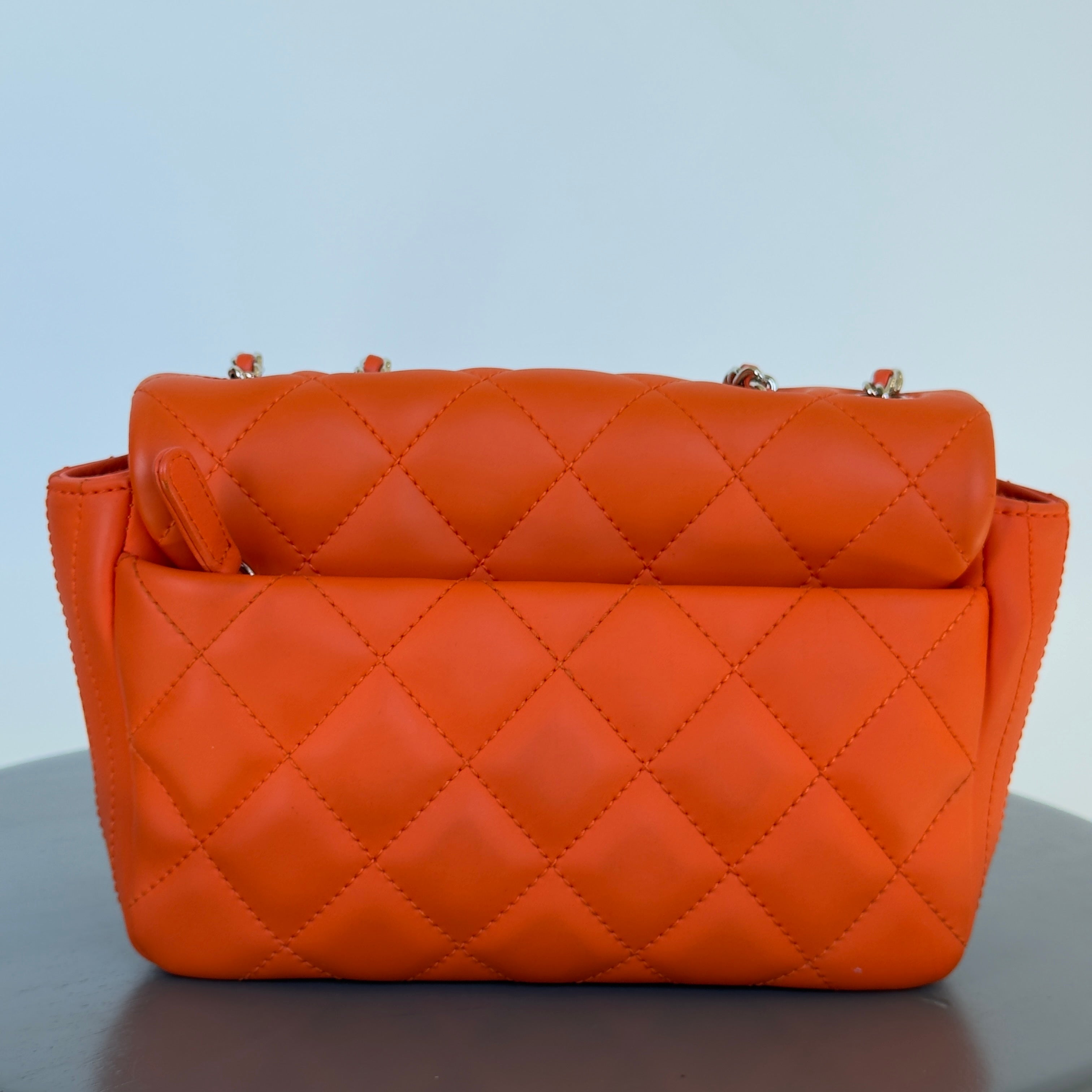 Chanel Coco Rain Rectangle Bag Orange