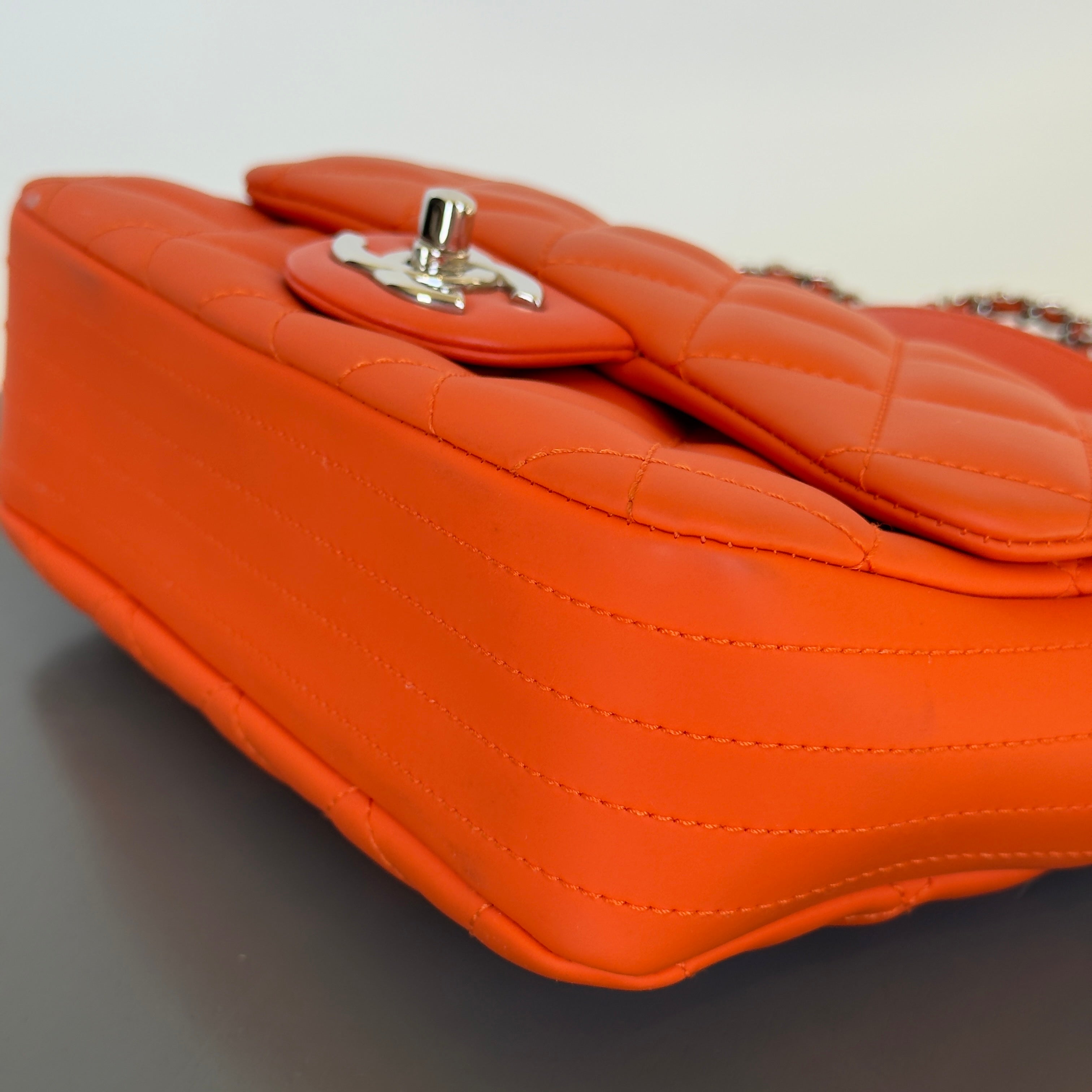 Chanel Coco Rain Rectangle Bag Orange