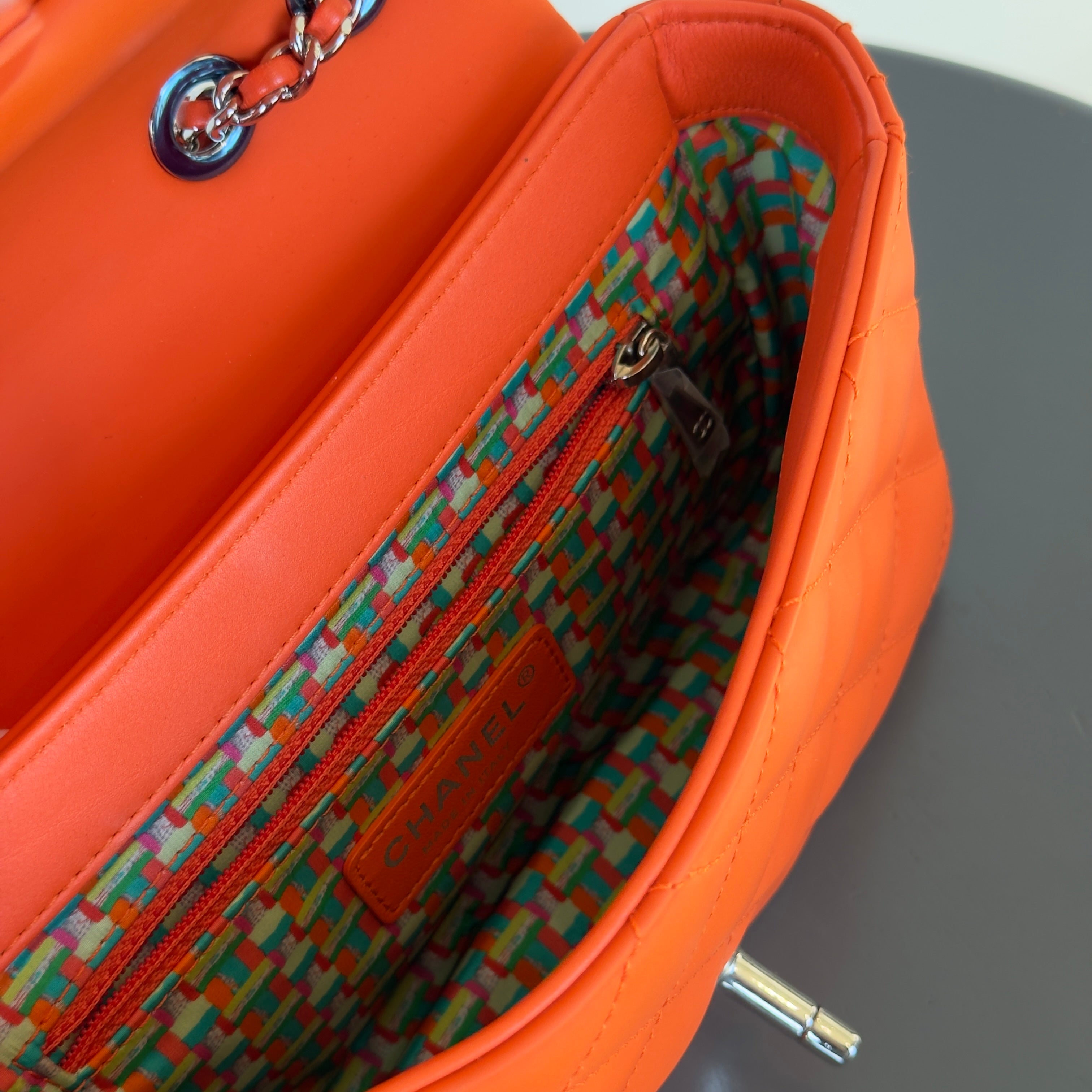 Chanel Coco Rain Rectangle Bag Orange