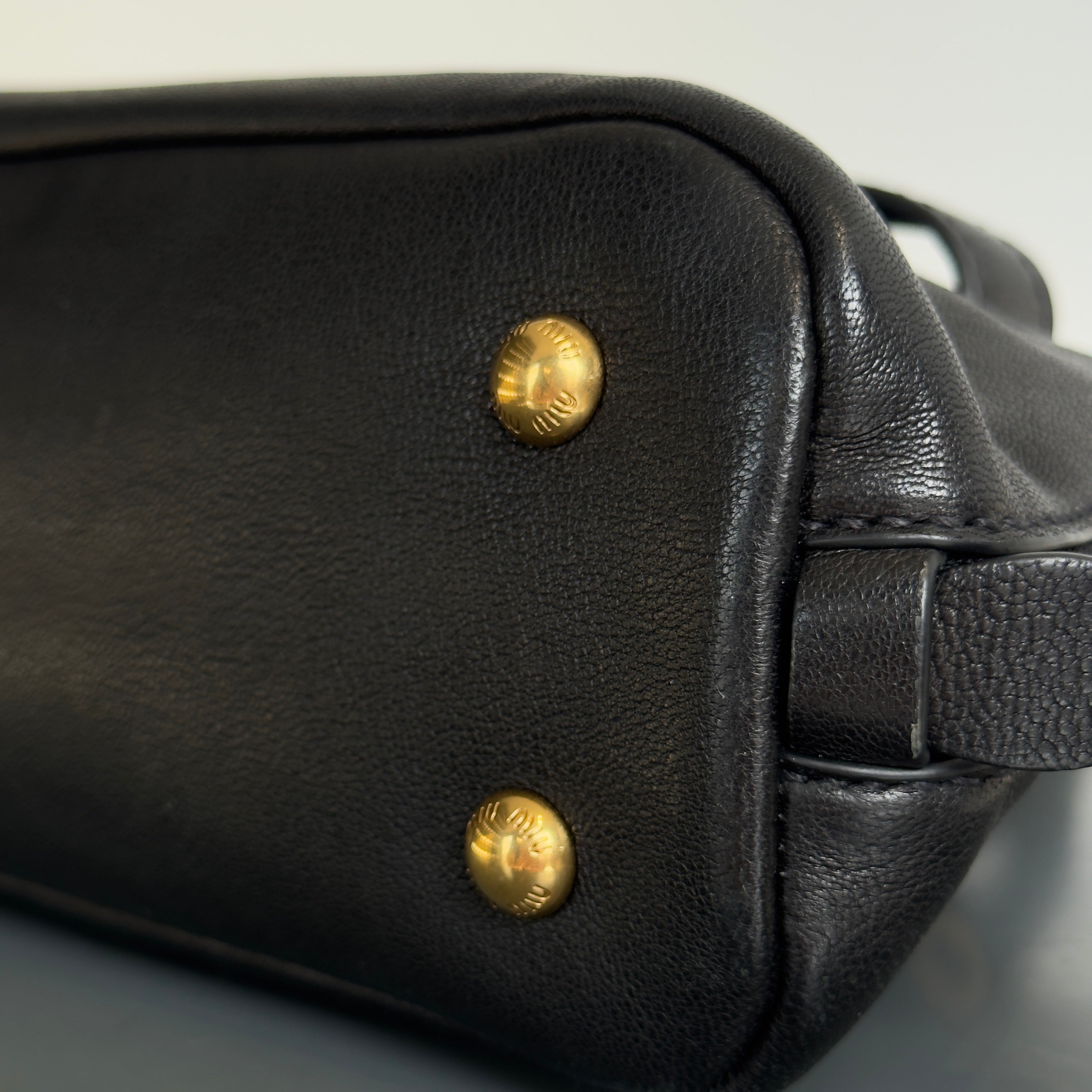 Miu Miu Aventure Small Black Tote - Queen May