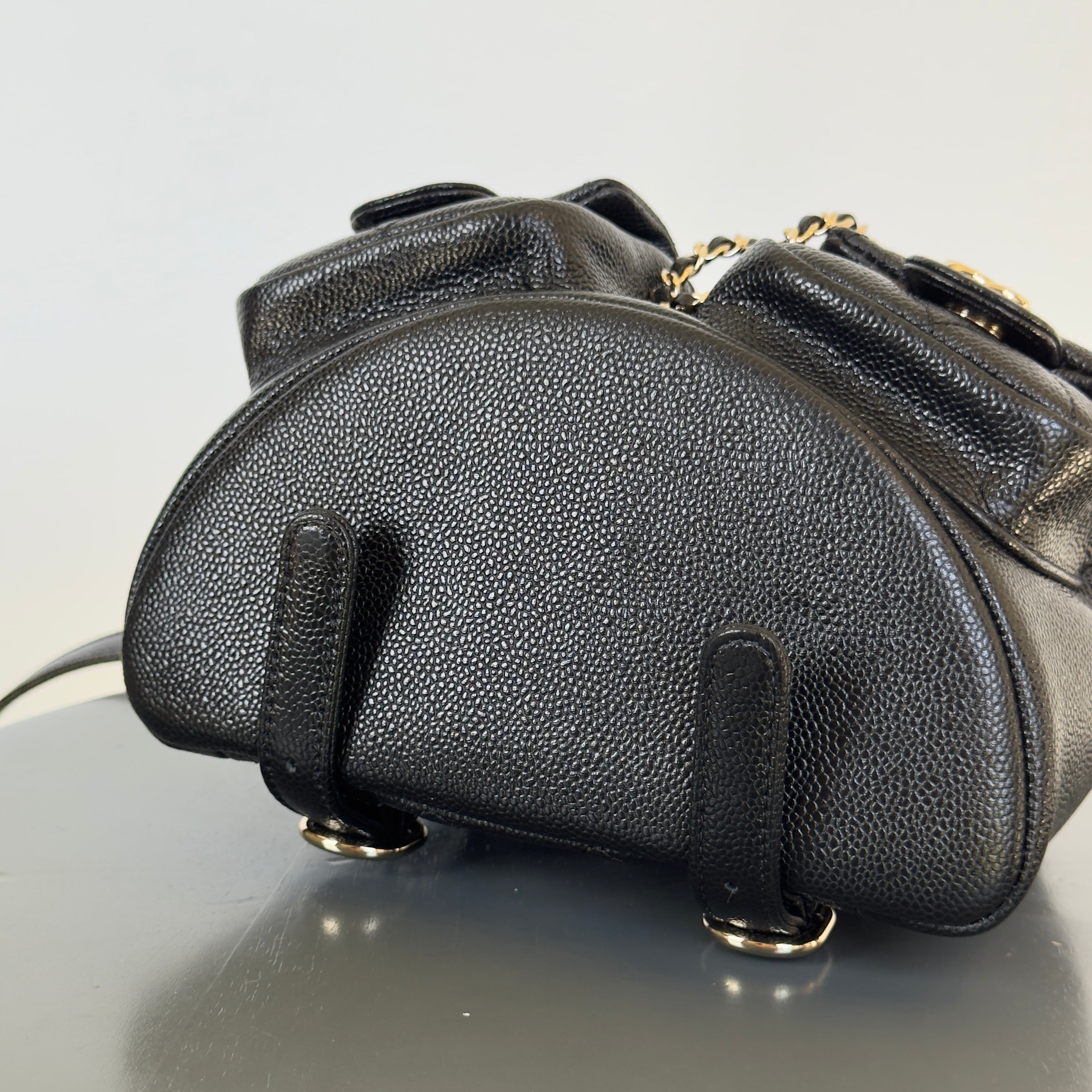 Chanel Duma Backpack Black Caviar Leather