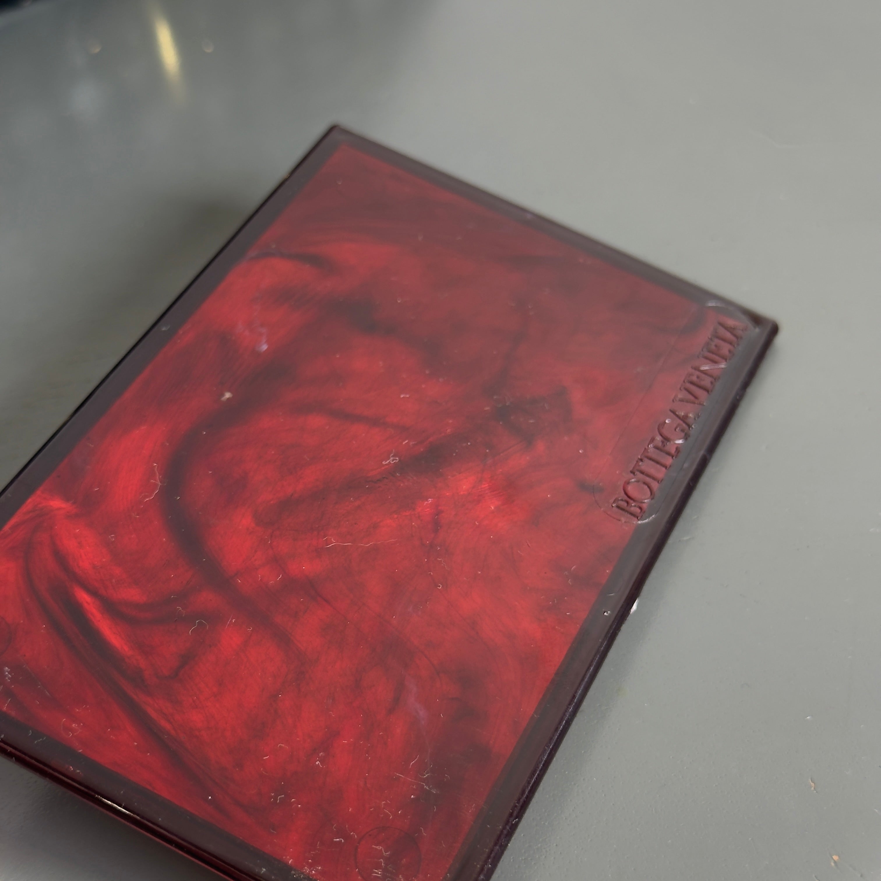 Bottega Veneta Intrecciato Suede Woven Mirror Clutch - Queen May